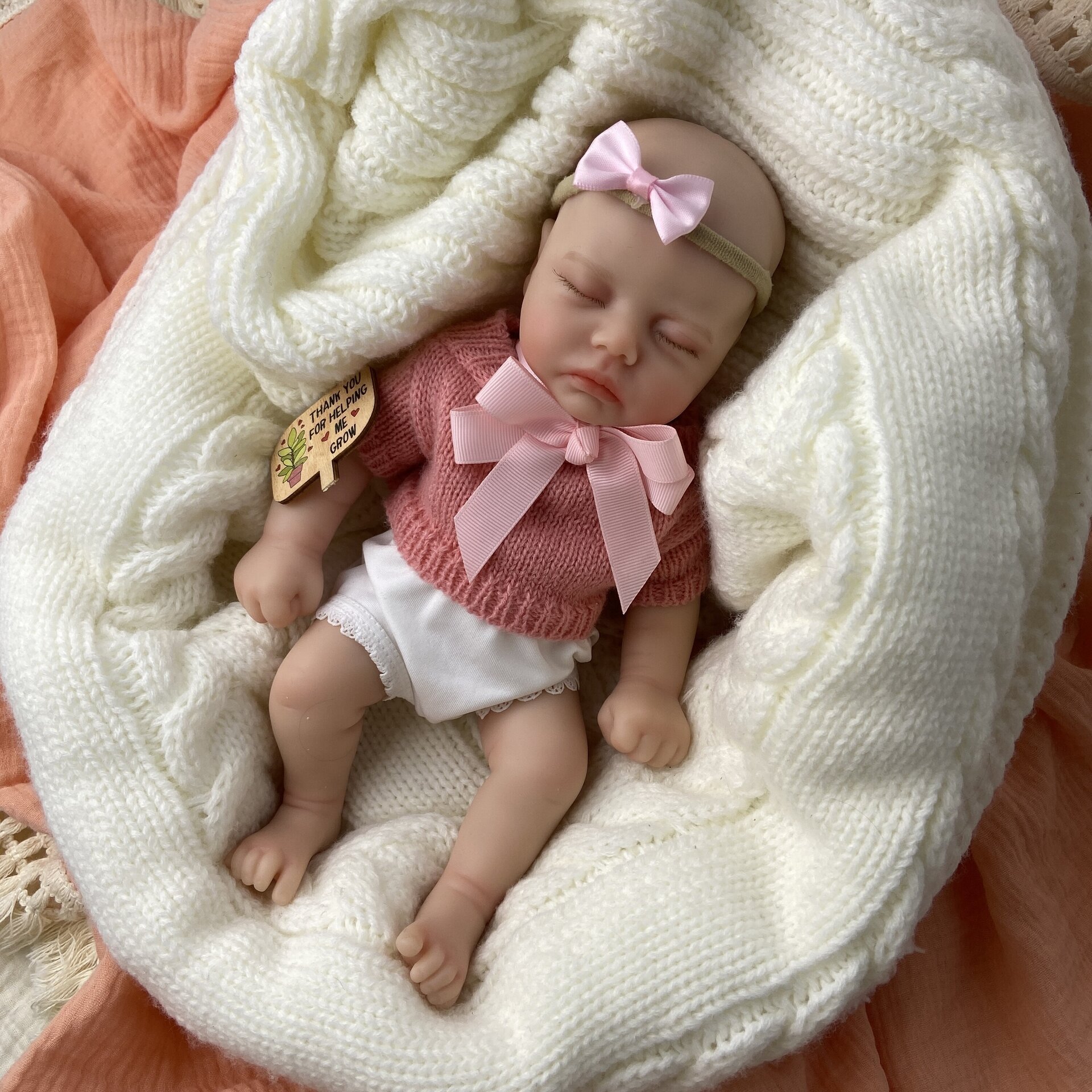 Bebé Reborn Jana - 30 cm de Silicona Blanda Realista - 12