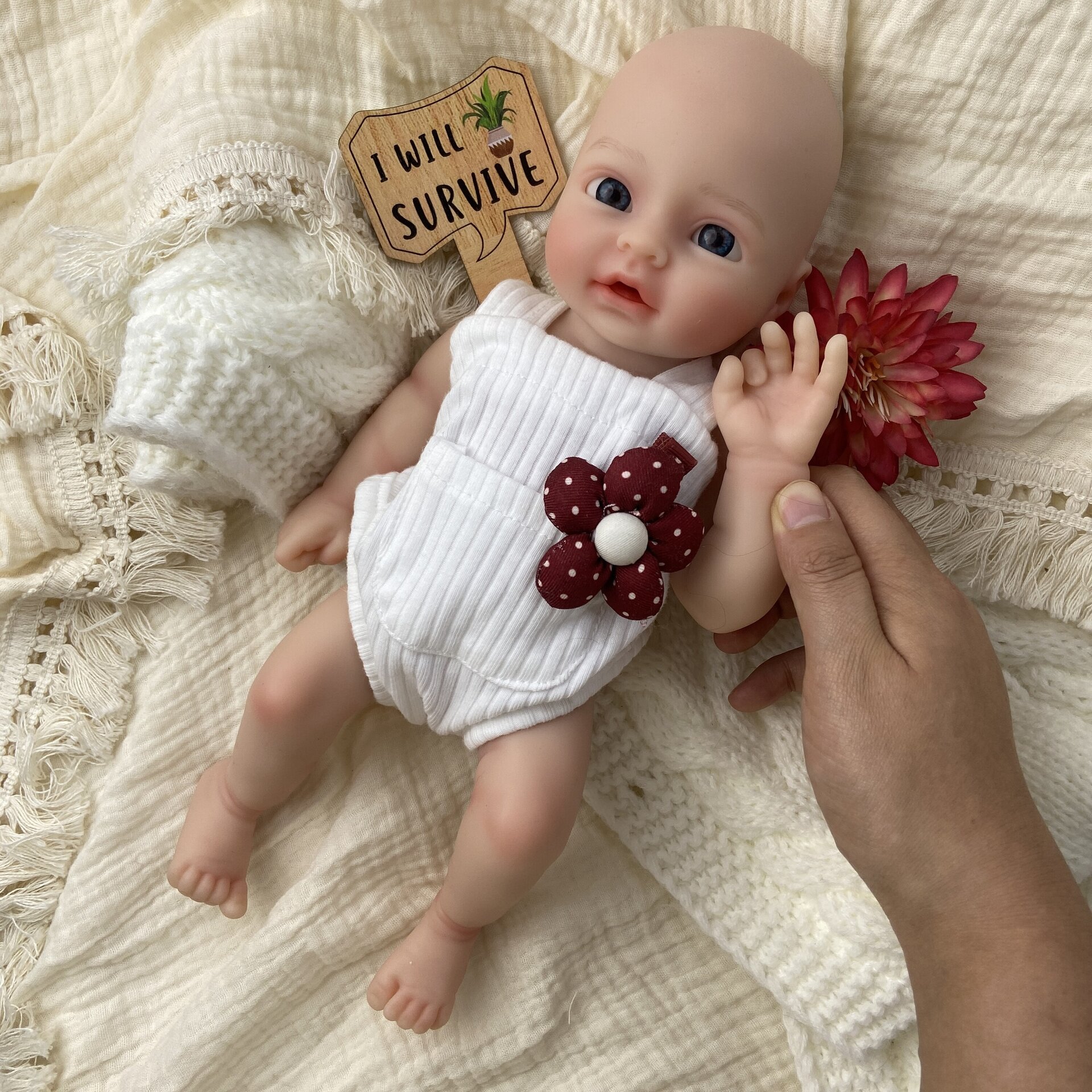 Bebé Reborn Noa - 30 cm de Silicona Blanda Realista - 11