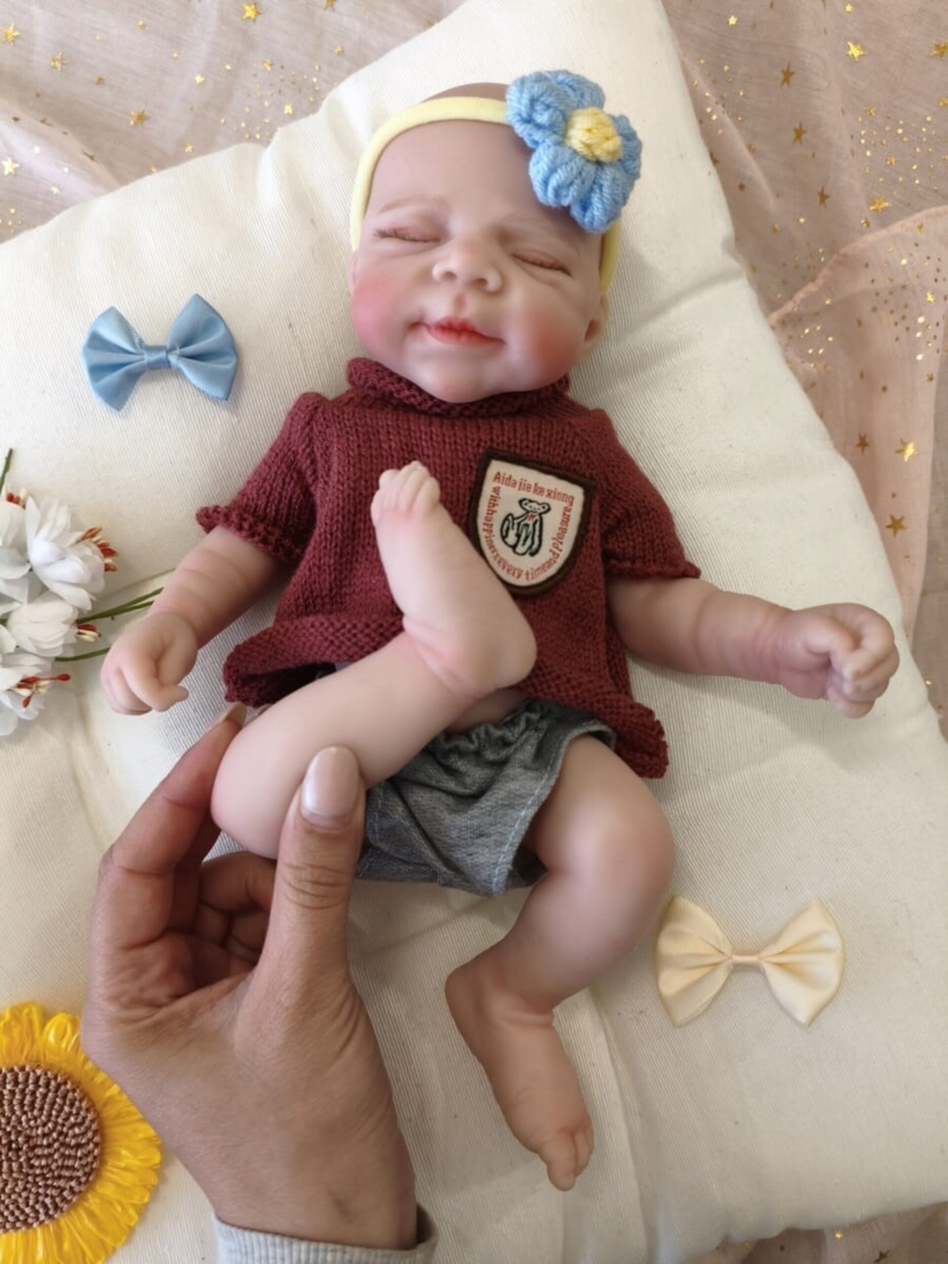 Bebé Reborn Axel - 30 cm de Silicona Blanda Realista - 2