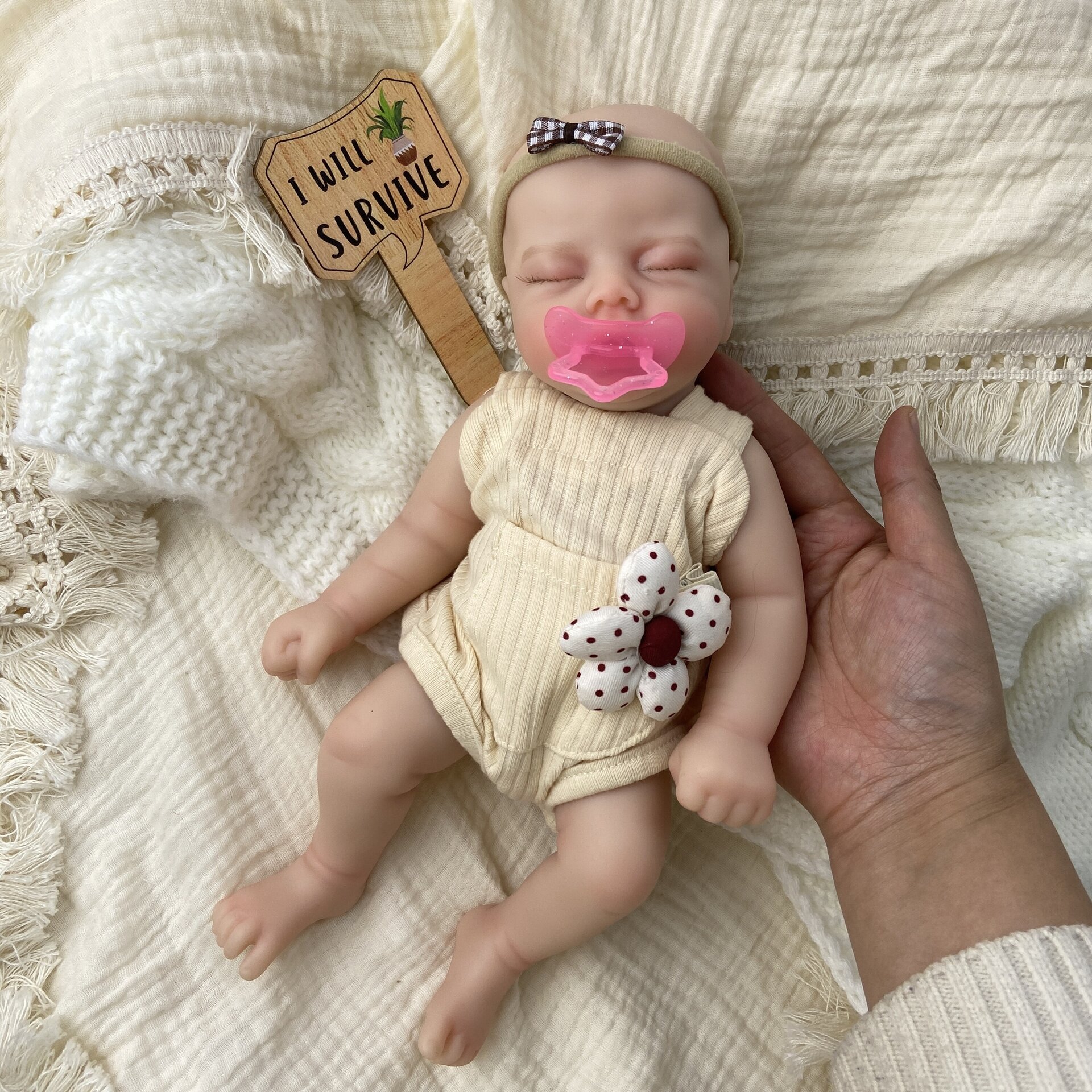Bebé Reborn Zoe - 30 cm de Silicona Blanda Realista - 11
