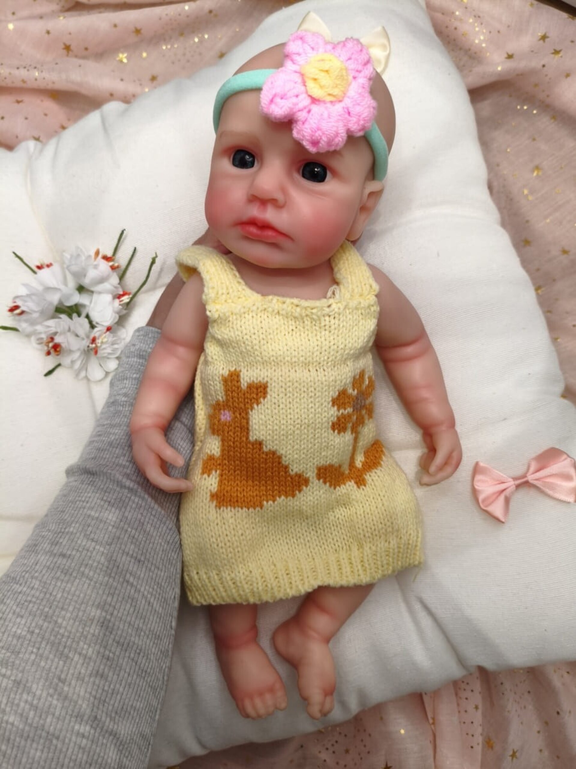 Bebé Reborn Alba - 30 cm de Silicona Blanda Realista - 4