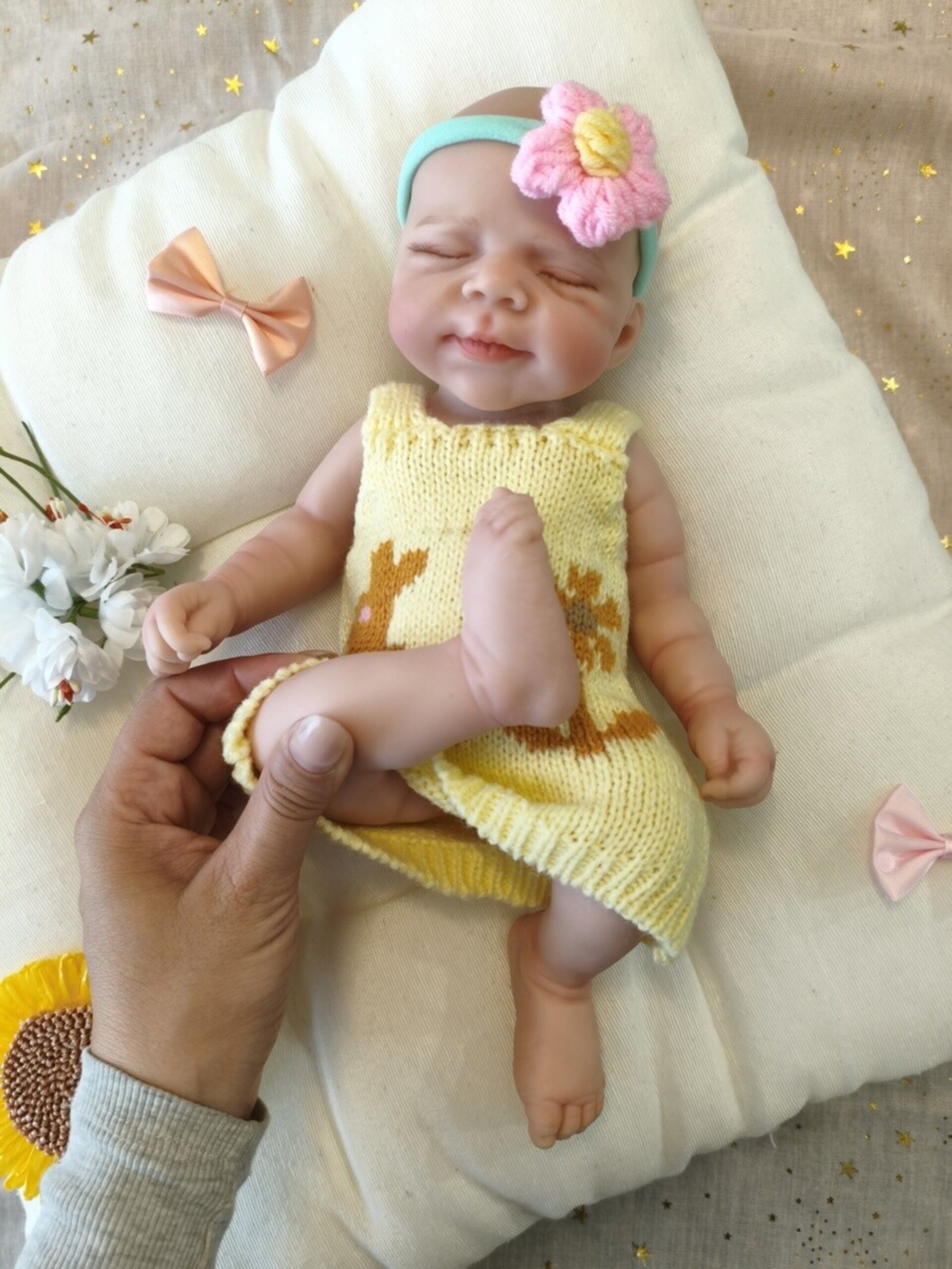 Bebé Reborn Lola - 30 cm de Silicona Blanda Realista - 3