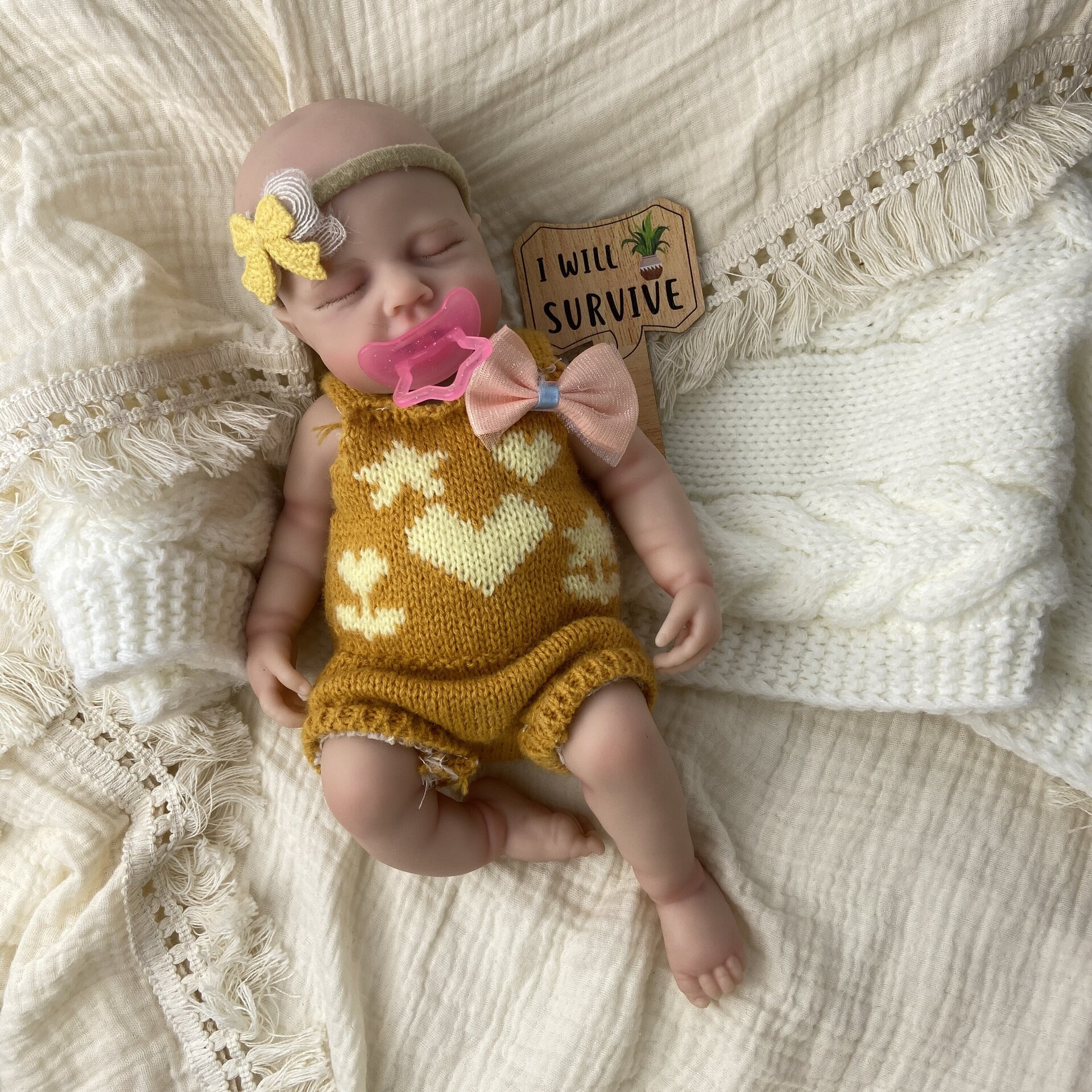 Bebé Reborn Cleo - 30 cm de Silicona Blanda Realista - 10