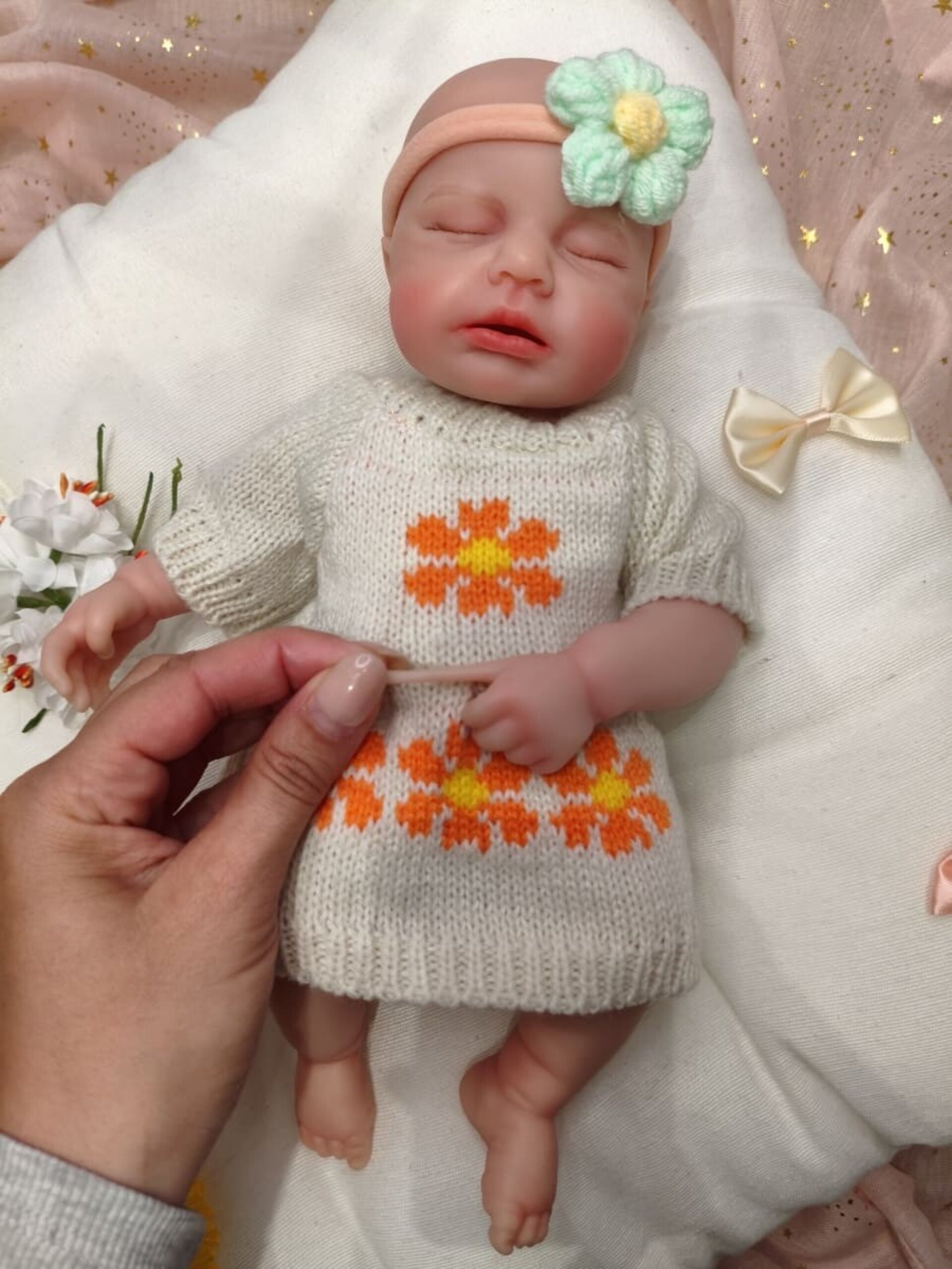 Bebé Reborn Alma - 30 cm de Silicona Blanda Realista - 7