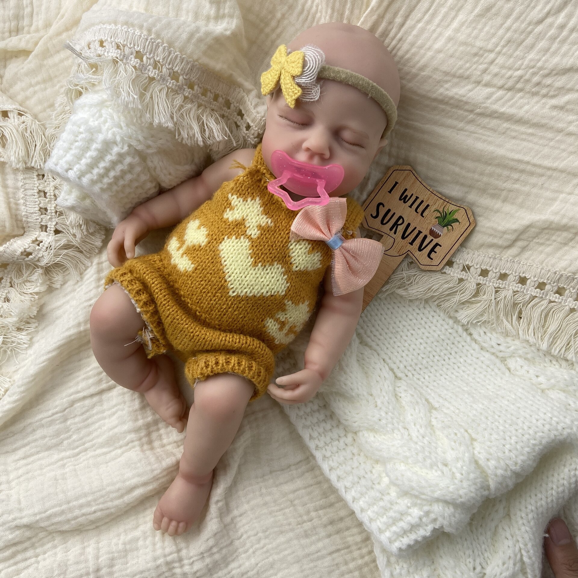 Bebé Reborn Cleo - 30 cm de Silicona Blanda Realista - 11