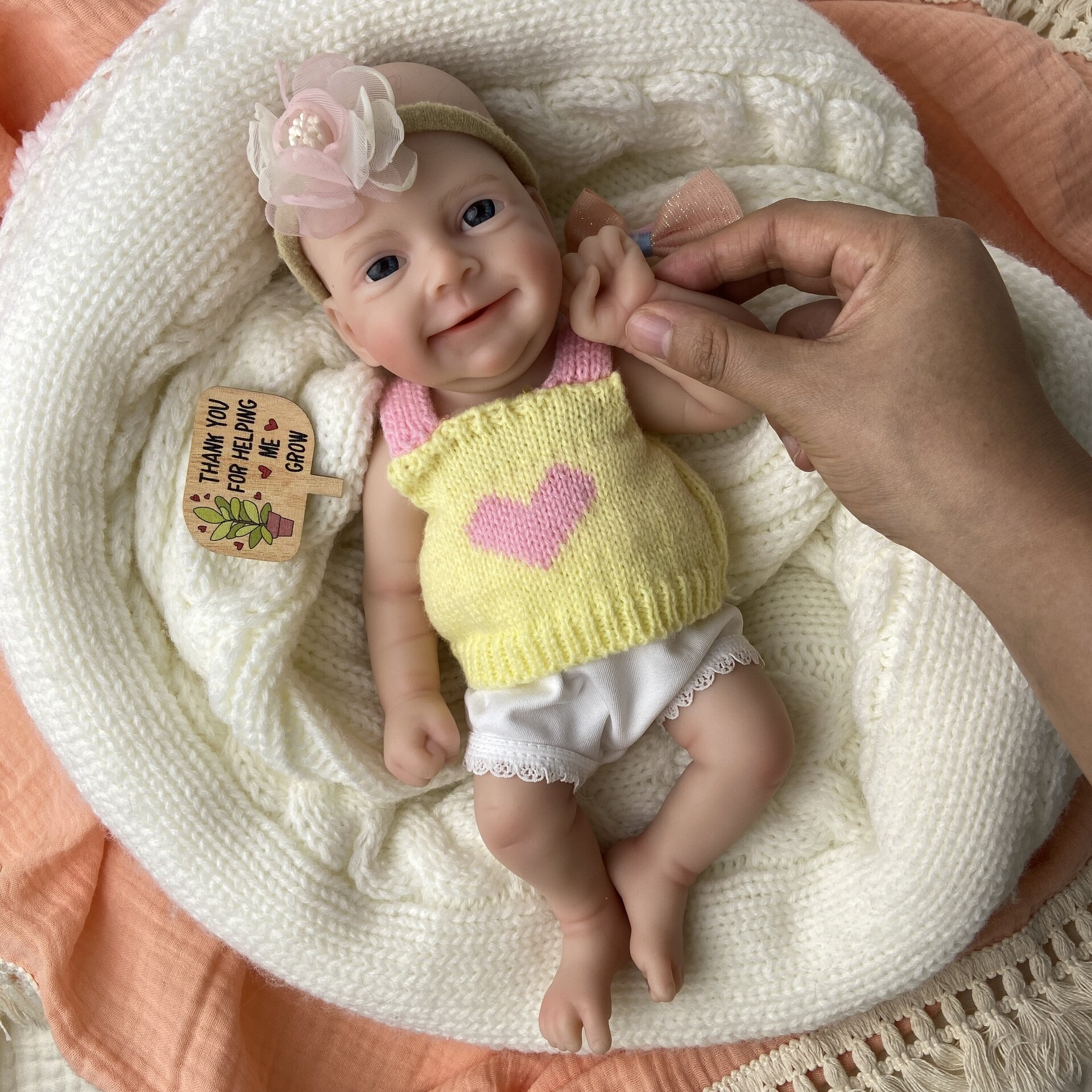 Bebé Reborn Sara - 30 cm de Silicona Blanda Realista - 7