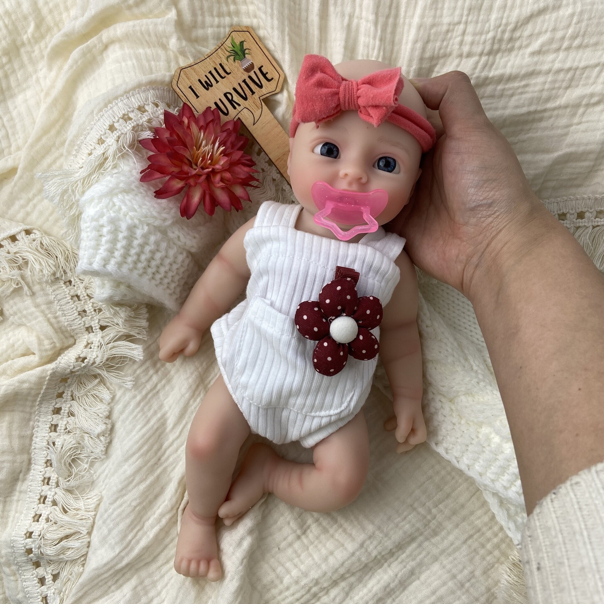 Bebé Reborn Noa - 30 cm de Silicona Blanda Realista - 12