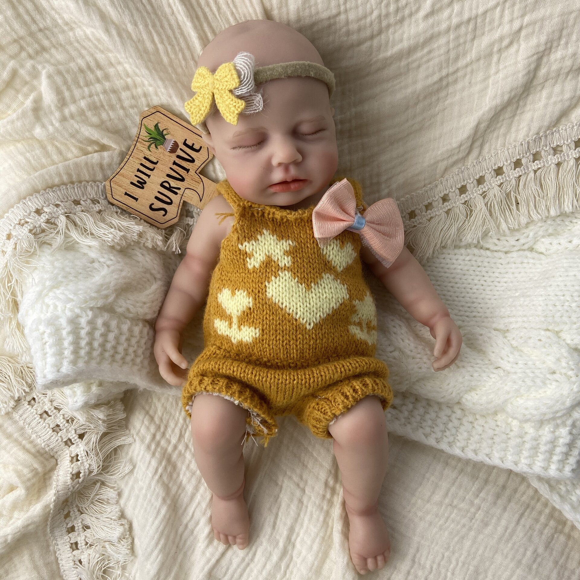 Bebé Reborn Cleo - 30 cm de Silicona Blanda Realista - 12