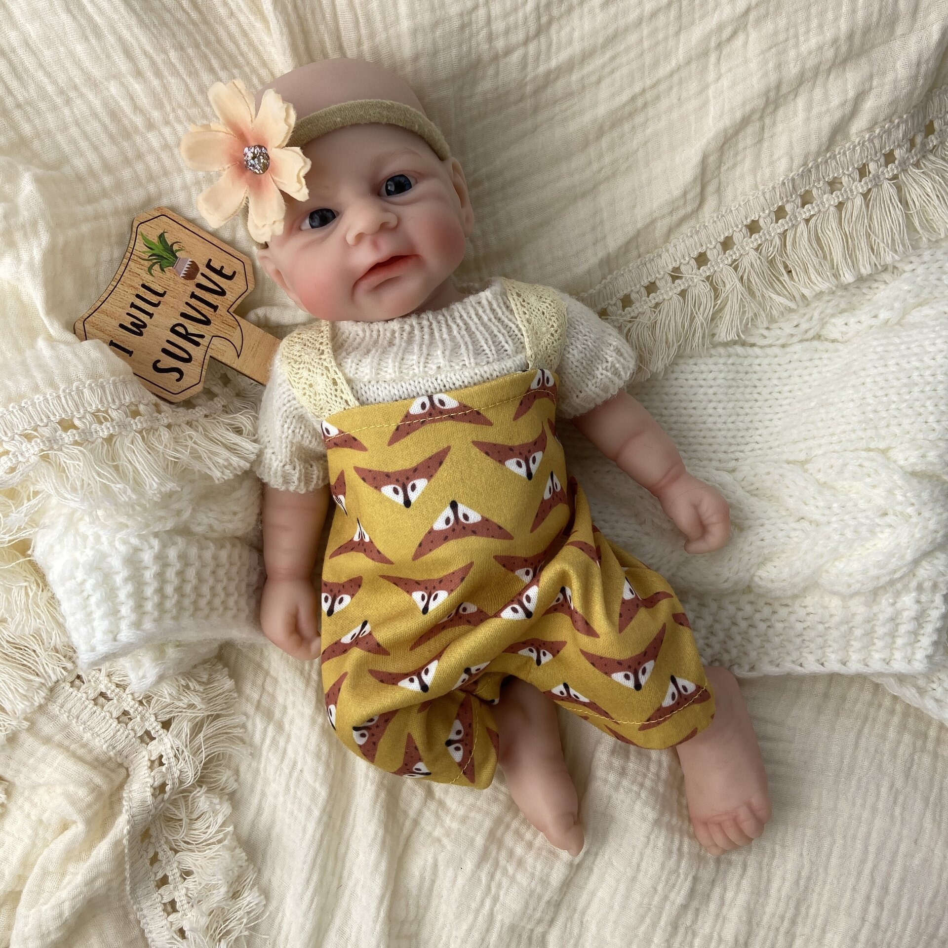 Bebé Reborn Mila - 30 cm de Silicona Blanda Realista - 9