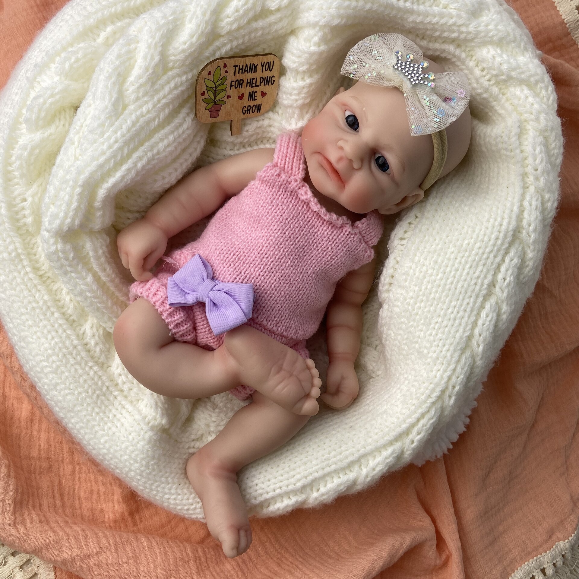 Bebé Reborn Mara - 30 cm de Silicona Blanda Realista - 6