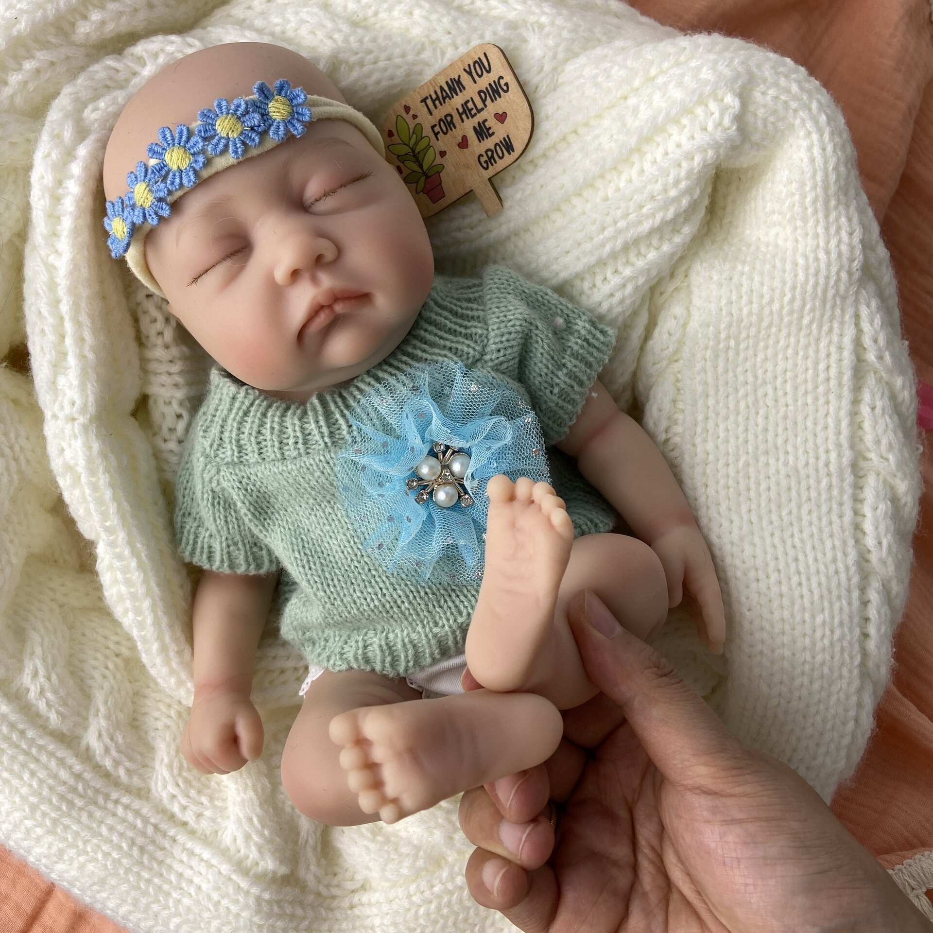 Bebé Reborn Gala - 30 cm de Silicona Blanda Realista - 3