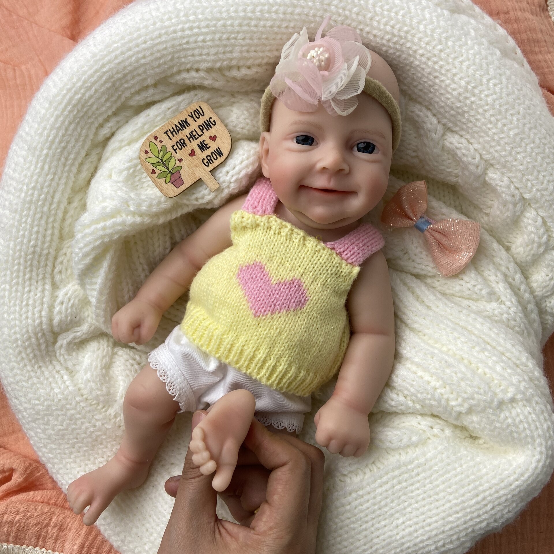 Bebé Reborn Sara - 30 cm de Silicona Blanda Realista - 5