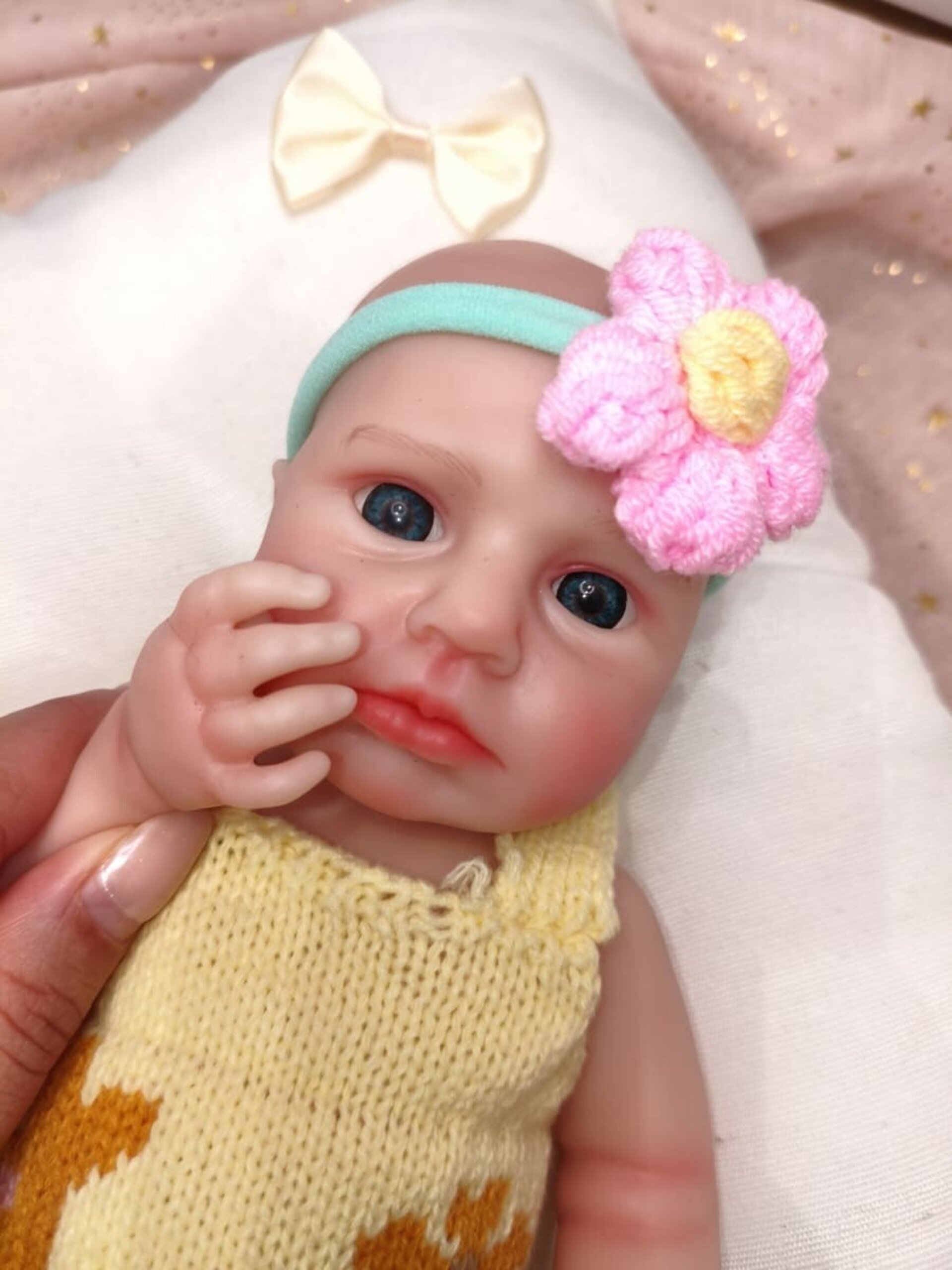 Bebé Reborn Alba - 30 cm de Silicona Blanda Realista - 7