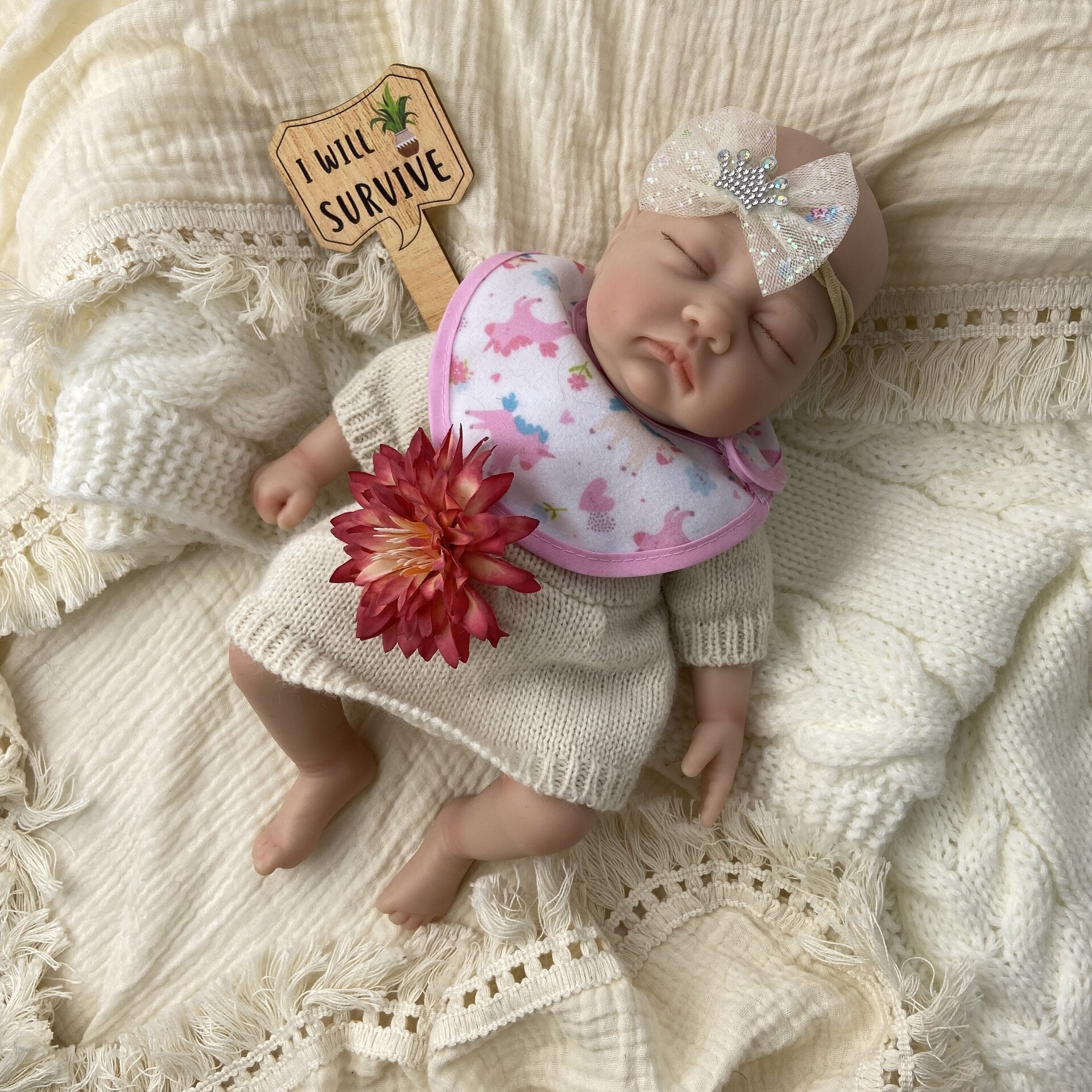 Bebé Reborn Luna - 30 cm de Silicona Blanda Realista - 8