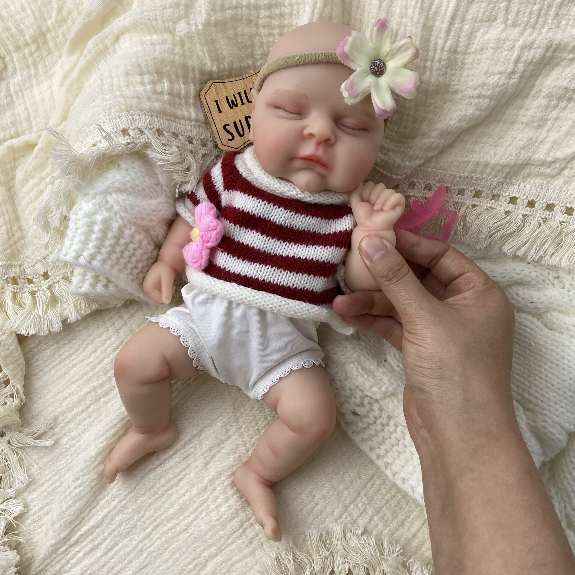 Bebé Reborn Sofía - 30 cm de Silicona Blanda Realista - 9