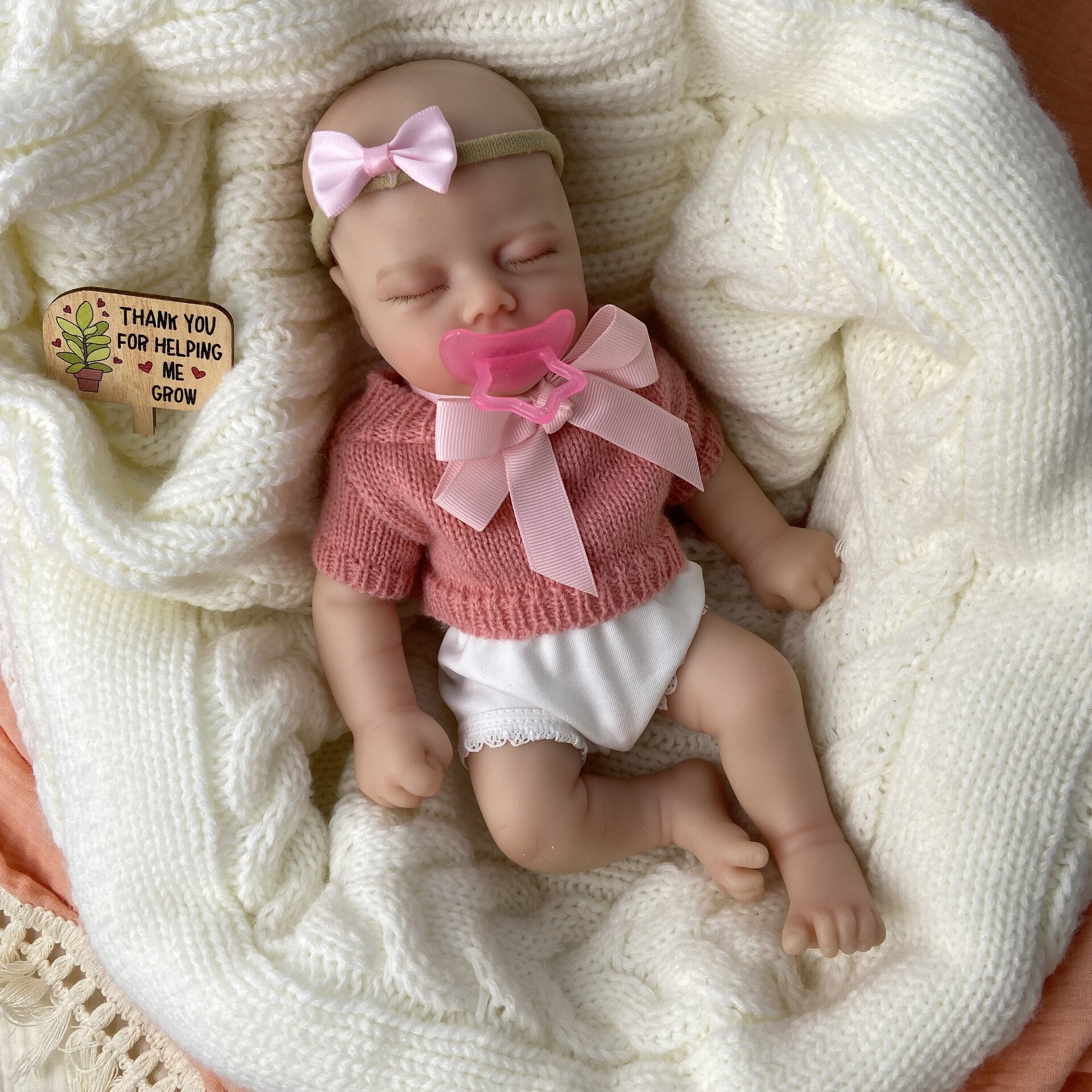 Bebé Reborn Jana - 30 cm de Silicona Blanda Realista - 11