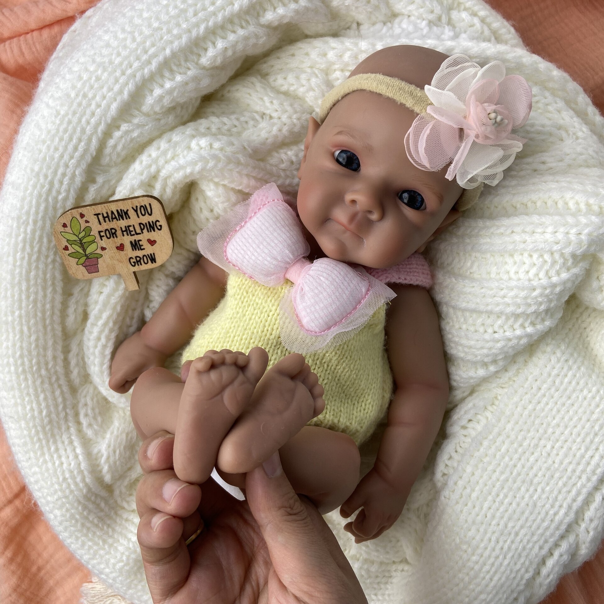 Bebé Reborn Melisa - 30 cm de Silicona Blanda Realista - 4