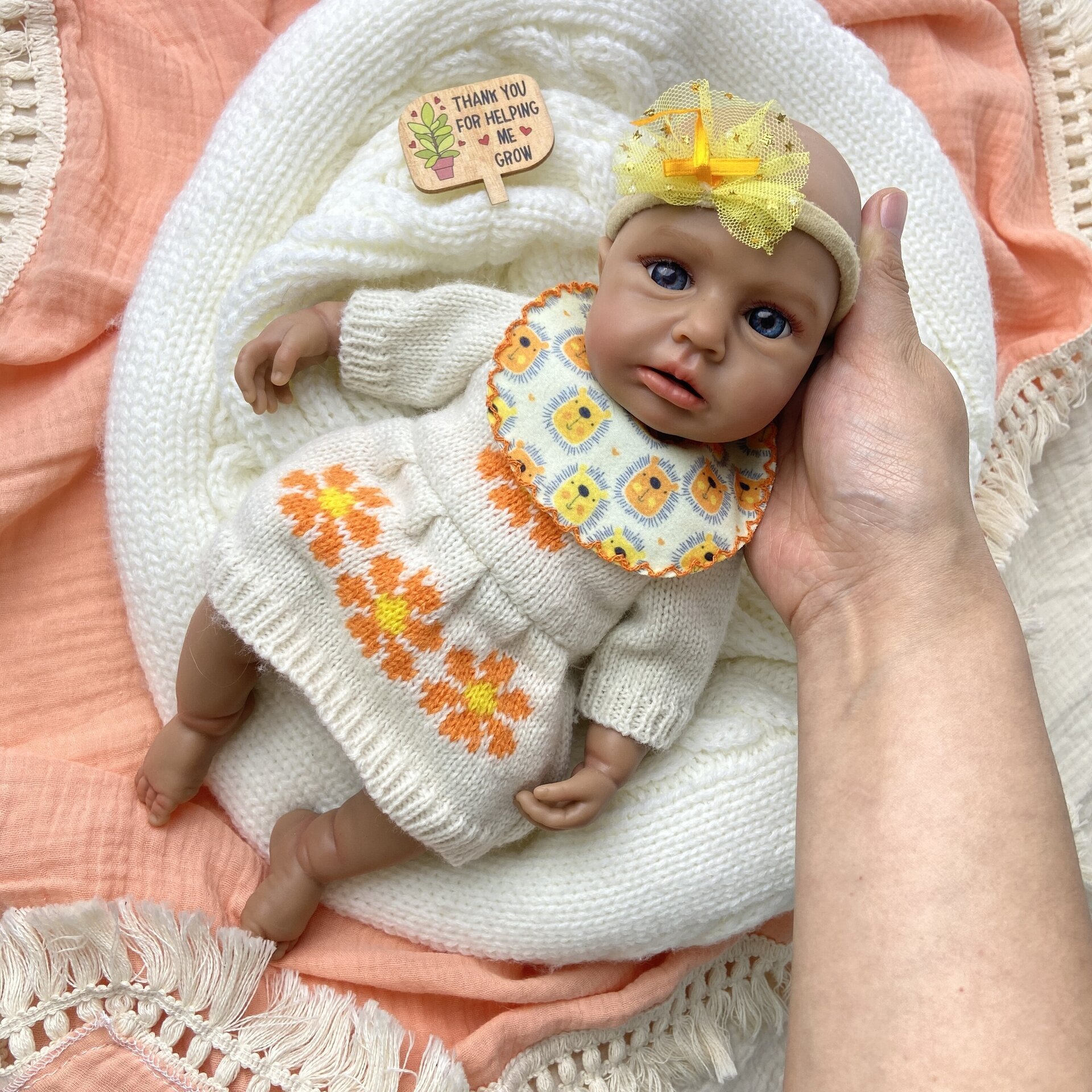 Bebé Reborn Aitana - 30 cm de Silicona Blanda Realista - 8