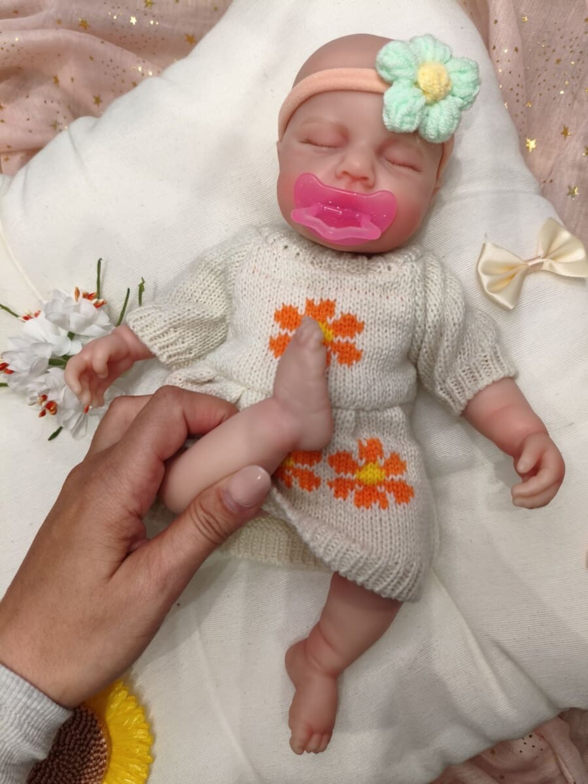 Bebé Reborn Alma - 30 cm de Silicona Blanda Realista - 3