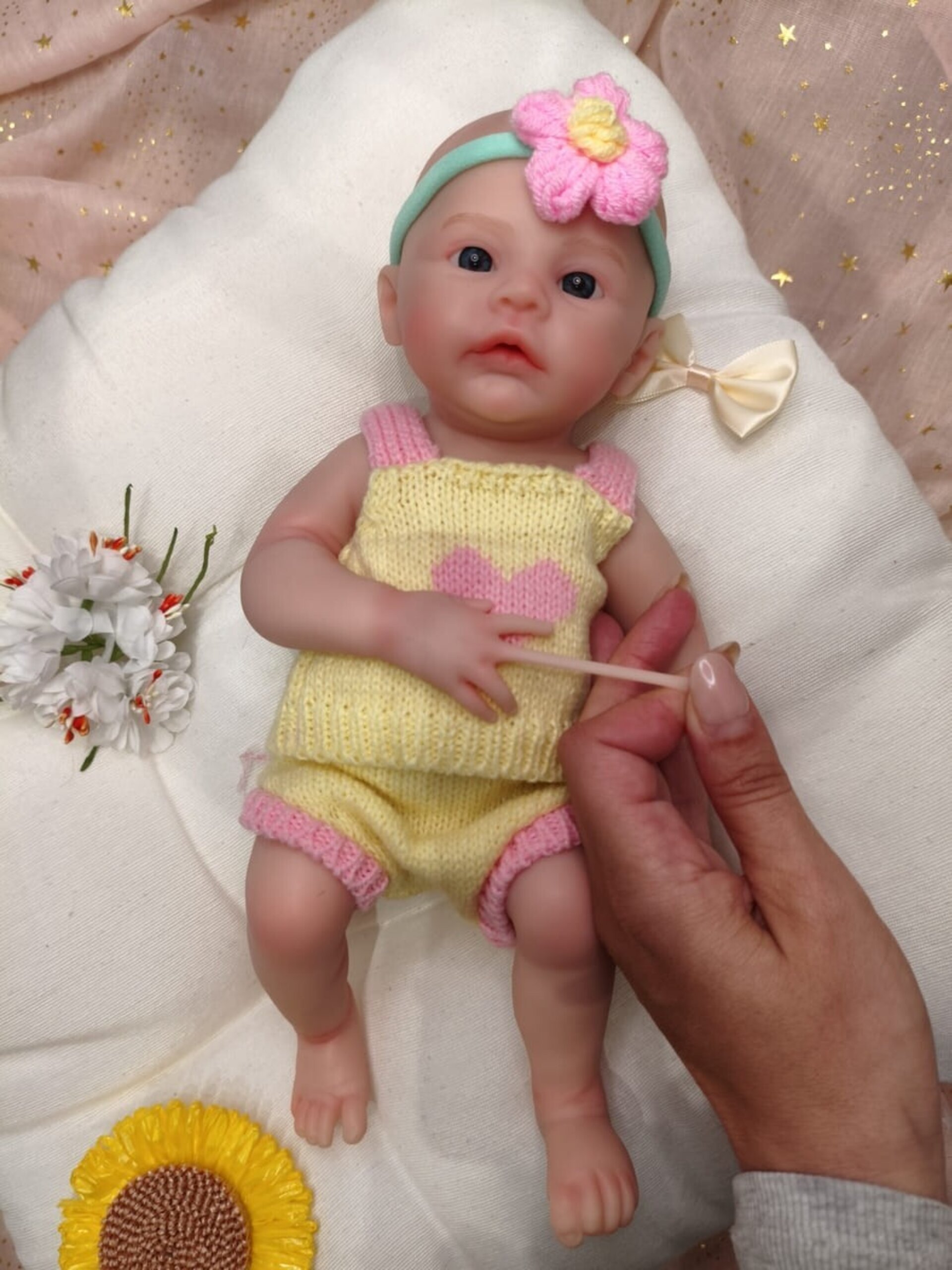 Bebé Reborn Mar - 30 cm de Silicona Blanda Realista - 4