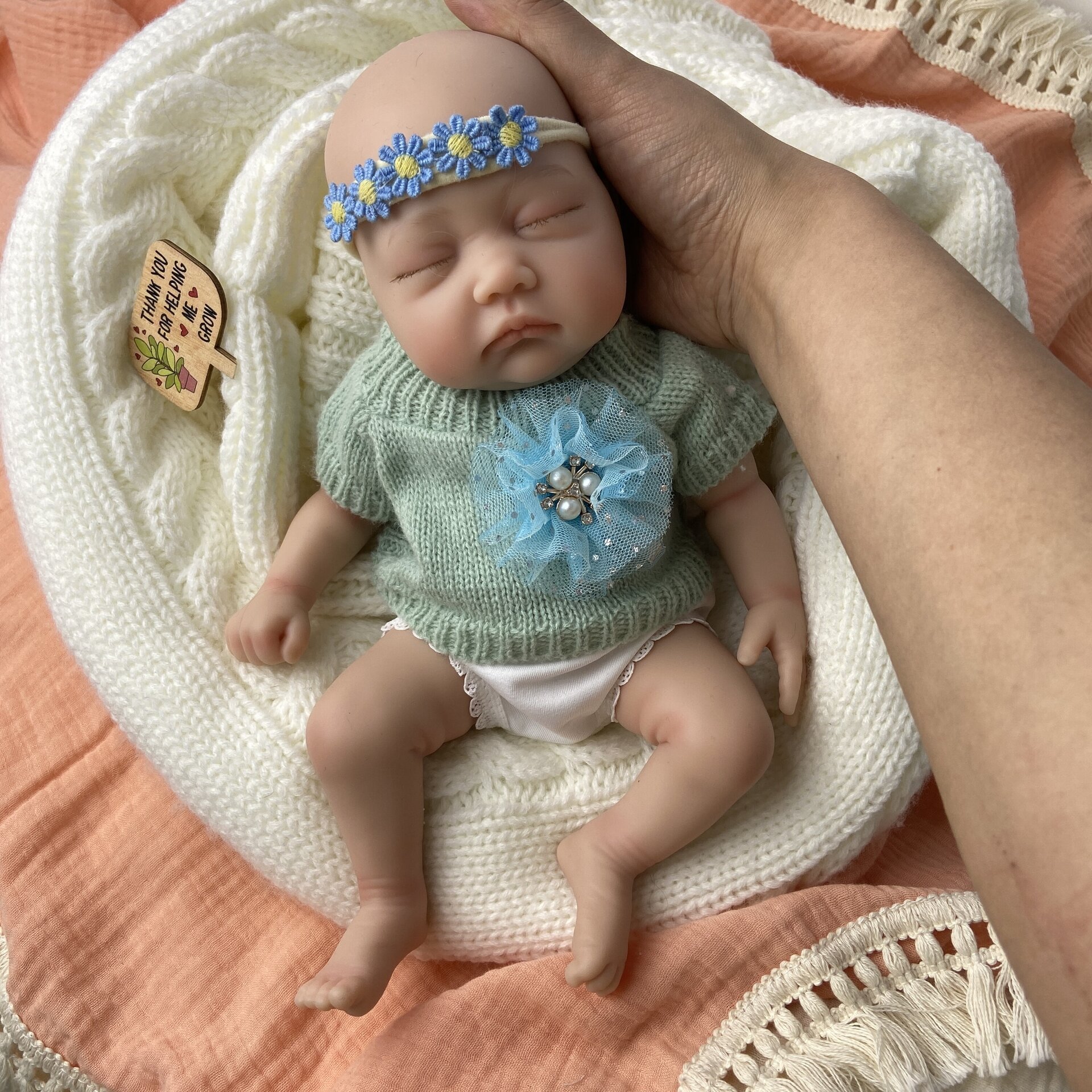 Bebé Reborn Gala - 30 cm de Silicona Blanda Realista - 9