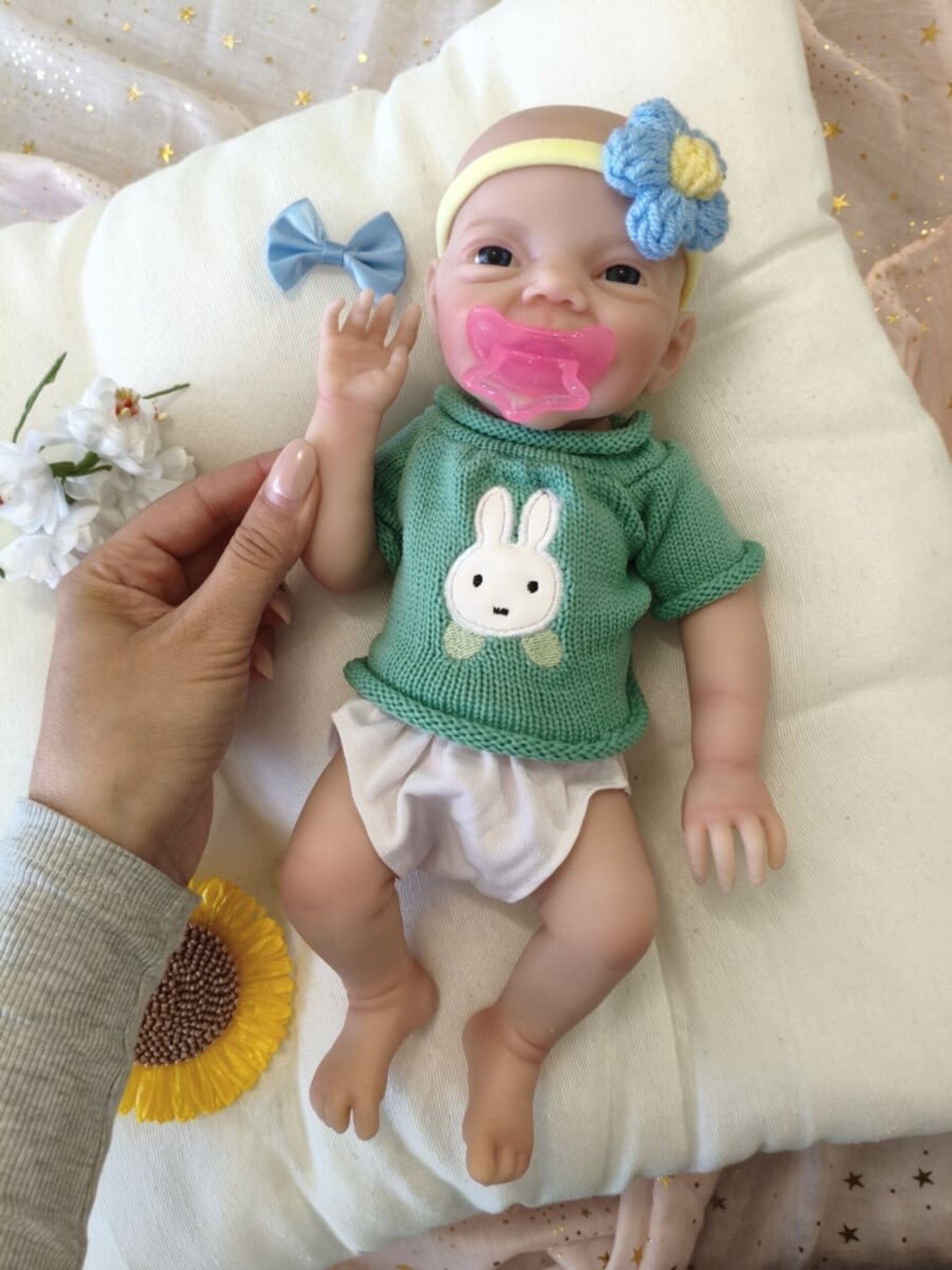 Bebé Reborn Alan - 30 cm de Silicona Blanda Realista - 6