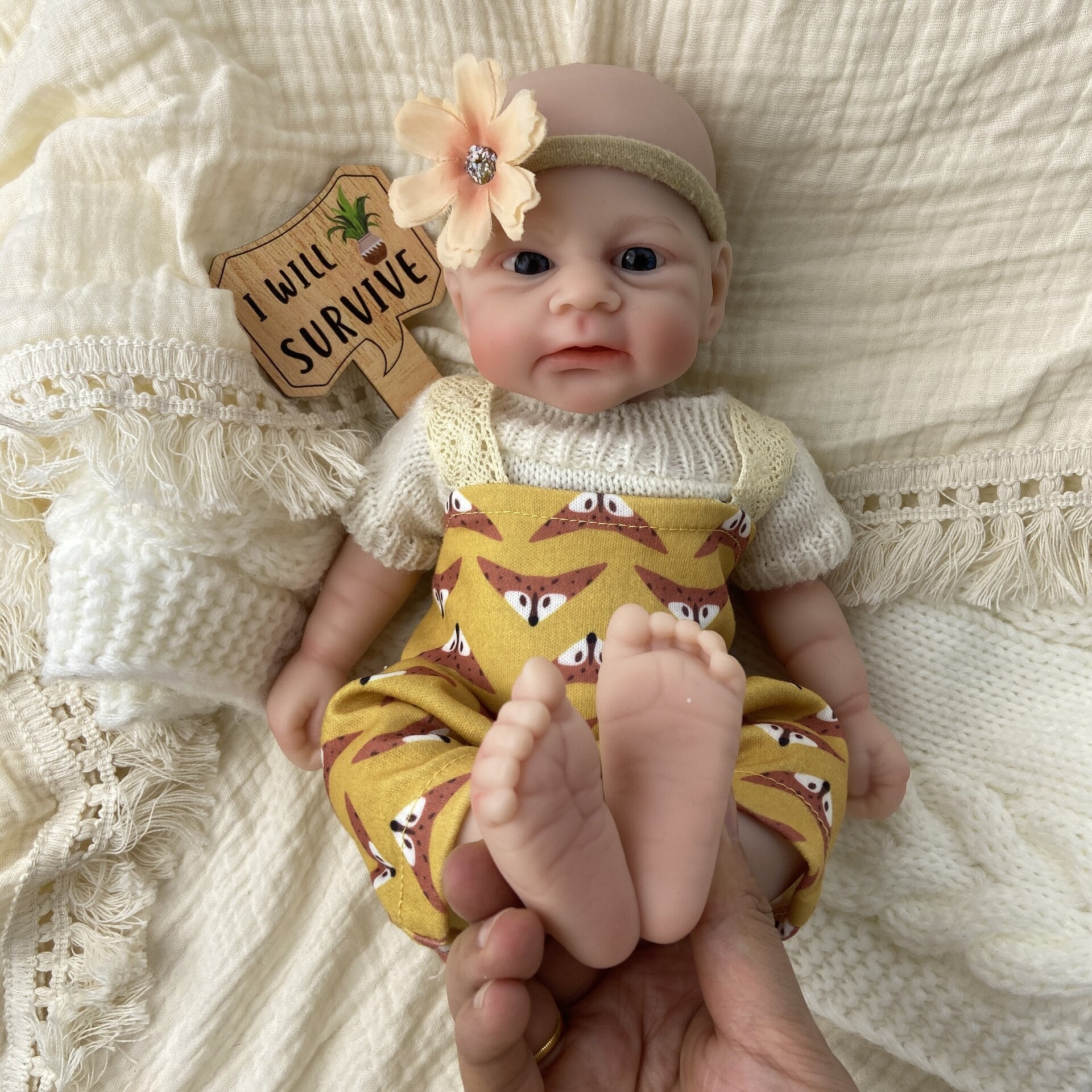 Bebé Reborn Mila - 30 cm de Silicona Blanda Realista - 3