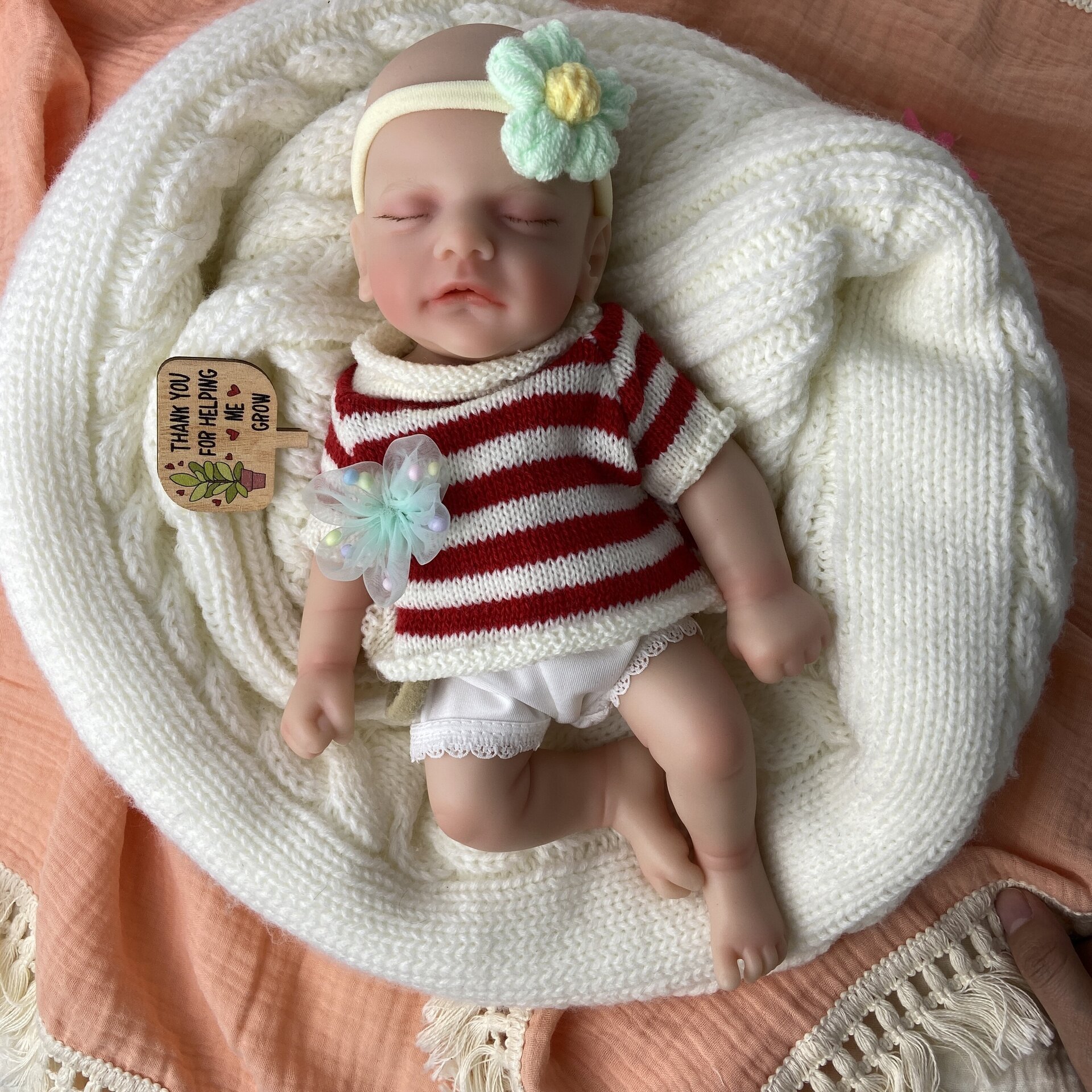 Bebé Reborn Maya - 30 cm de Silicona Blanda Realista - 8