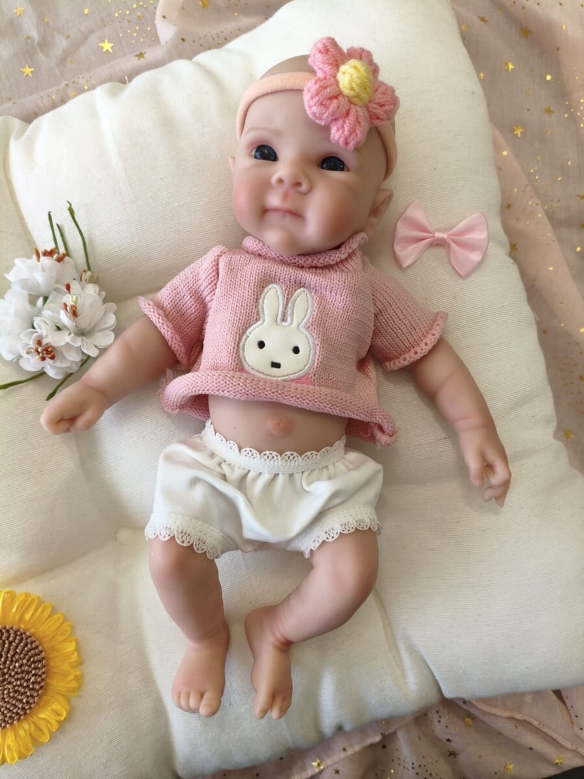 Bebé Reborn Mirna - 30 cm de Silicona Blanda Realista - 1