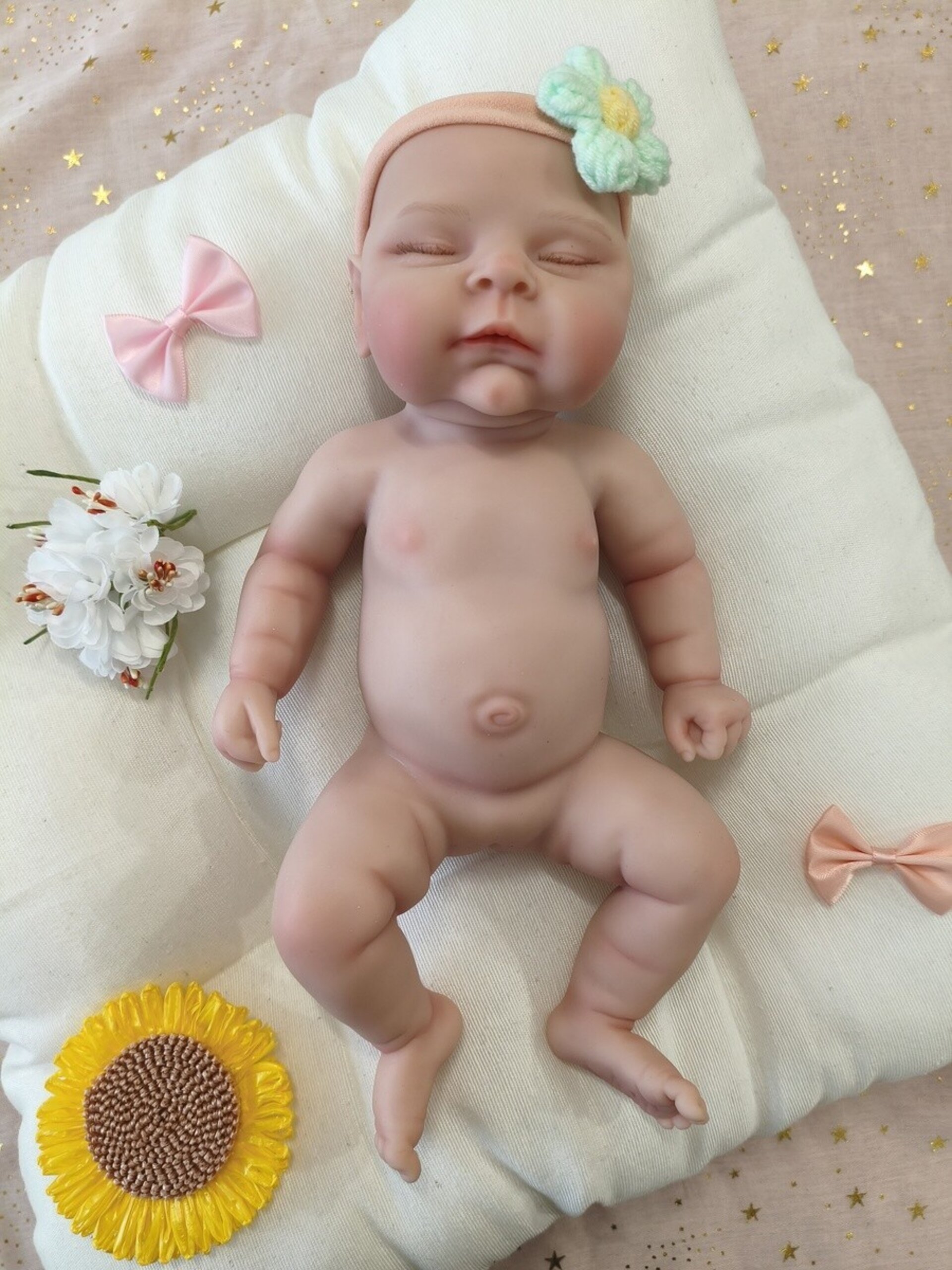 Bebé Reborn Abril - 30 cm de Silicona Blanda Realista - 10