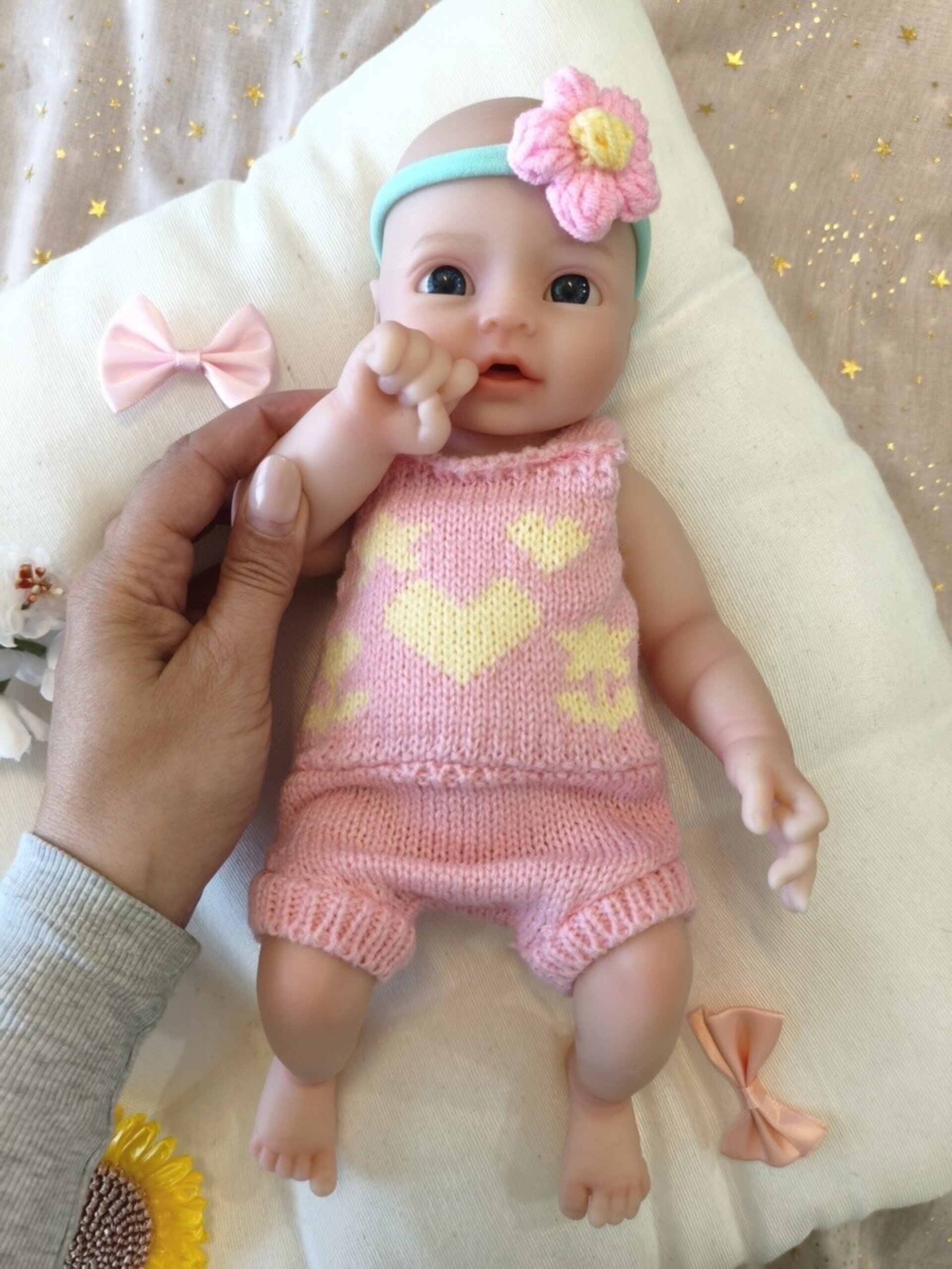 Bebé Reborn Sara - 30 cm de Silicona Blanda Realista - 3