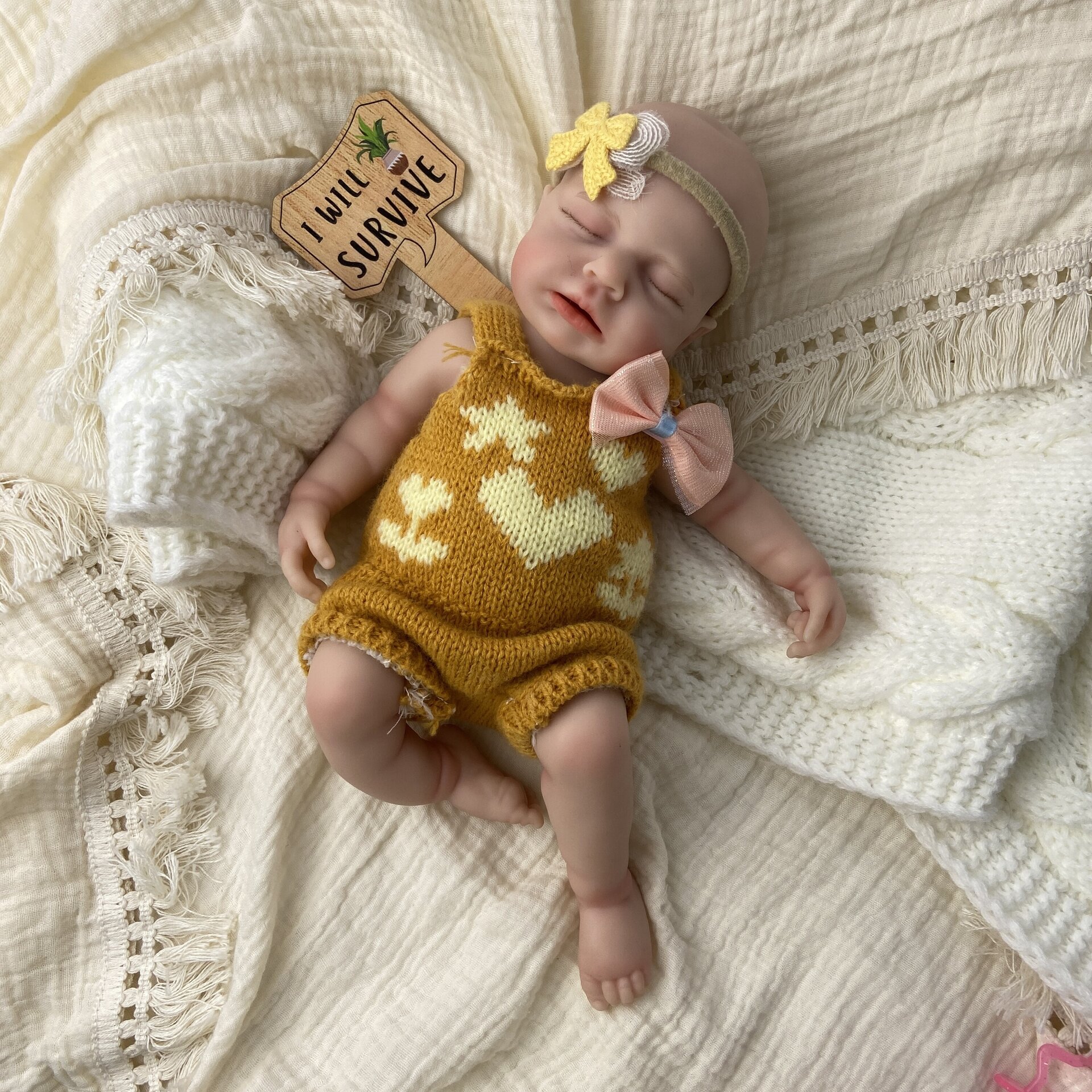 Bebé Reborn Cleo - 30 cm de Silicona Blanda Realista - 7