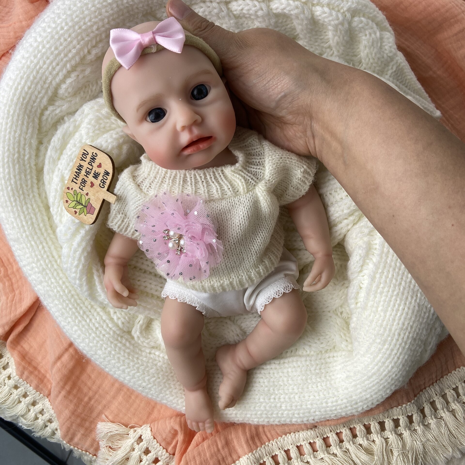 Bebé Reborn Alma - 30 cm de Silicona Blanda Realista - 5
