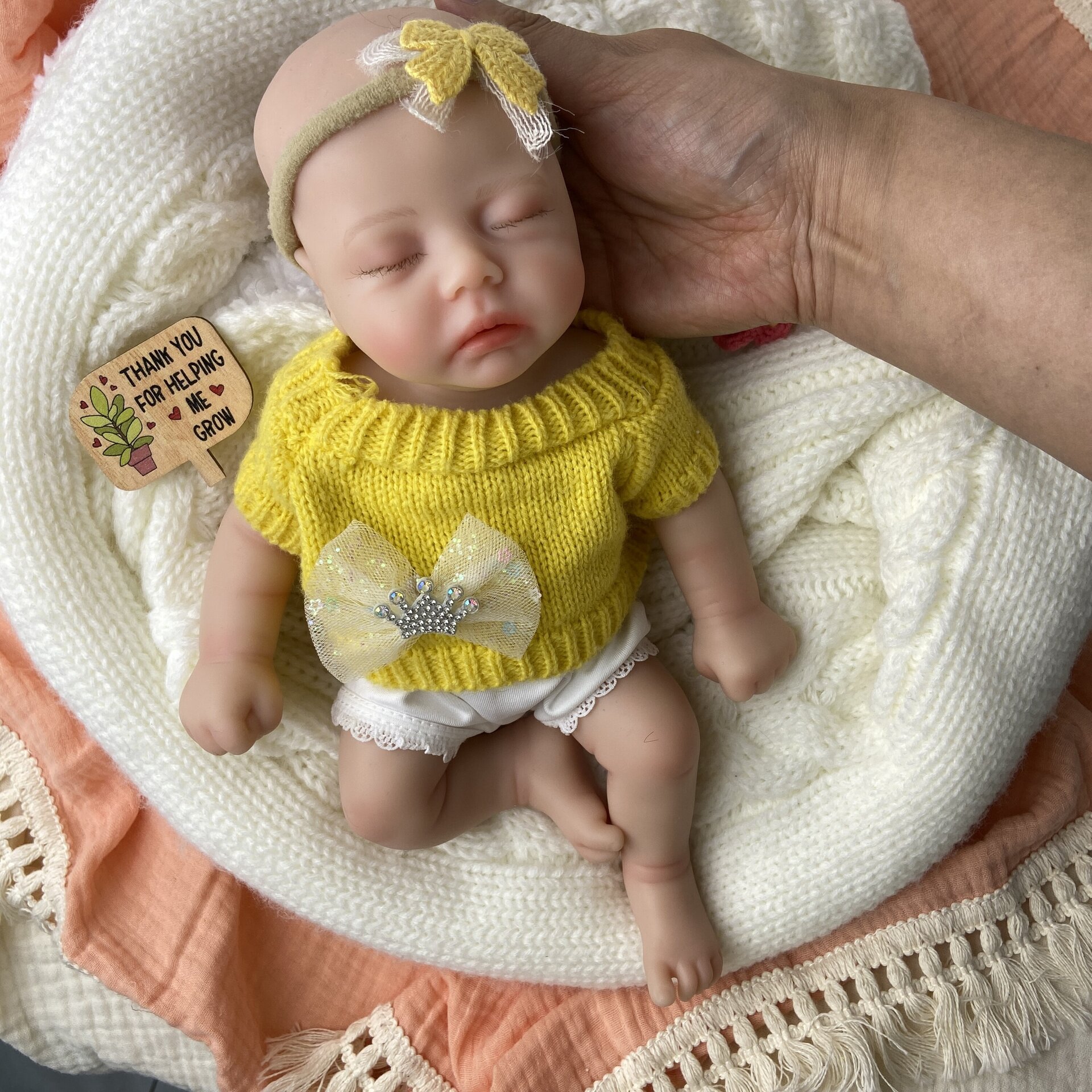 Bebé Reborn Noelia - 30 cm de Silicona Blanda Realista - 7