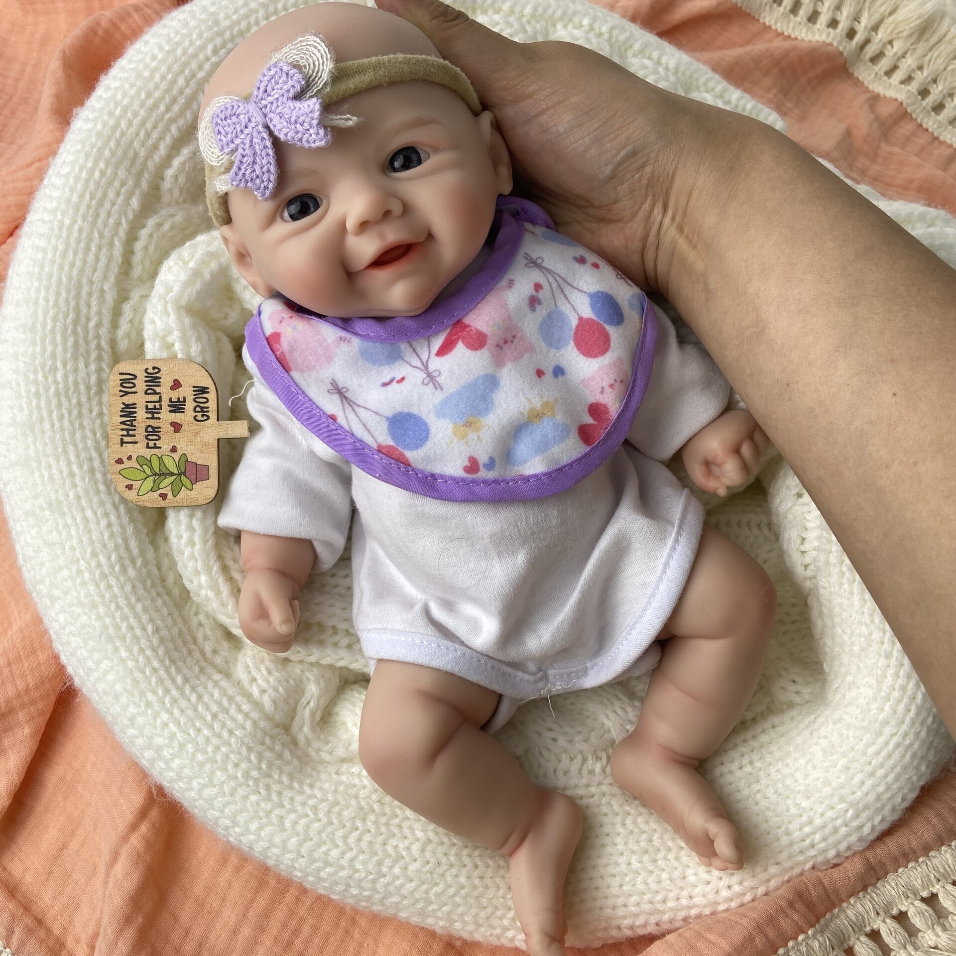 Bebé Reborn Indira - 30 cm de Silicona Blanda Realista - 2