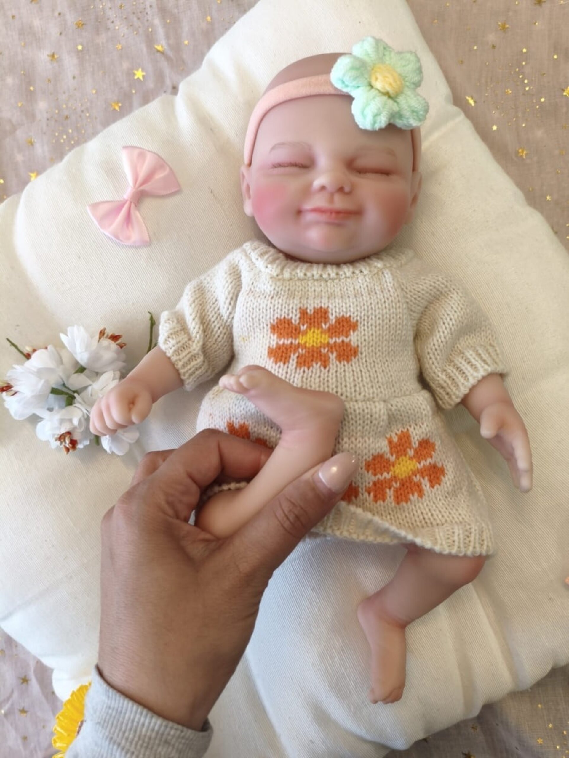 Bebé Reborn Mila - 30 cm de Silicona Blanda Realista - 5