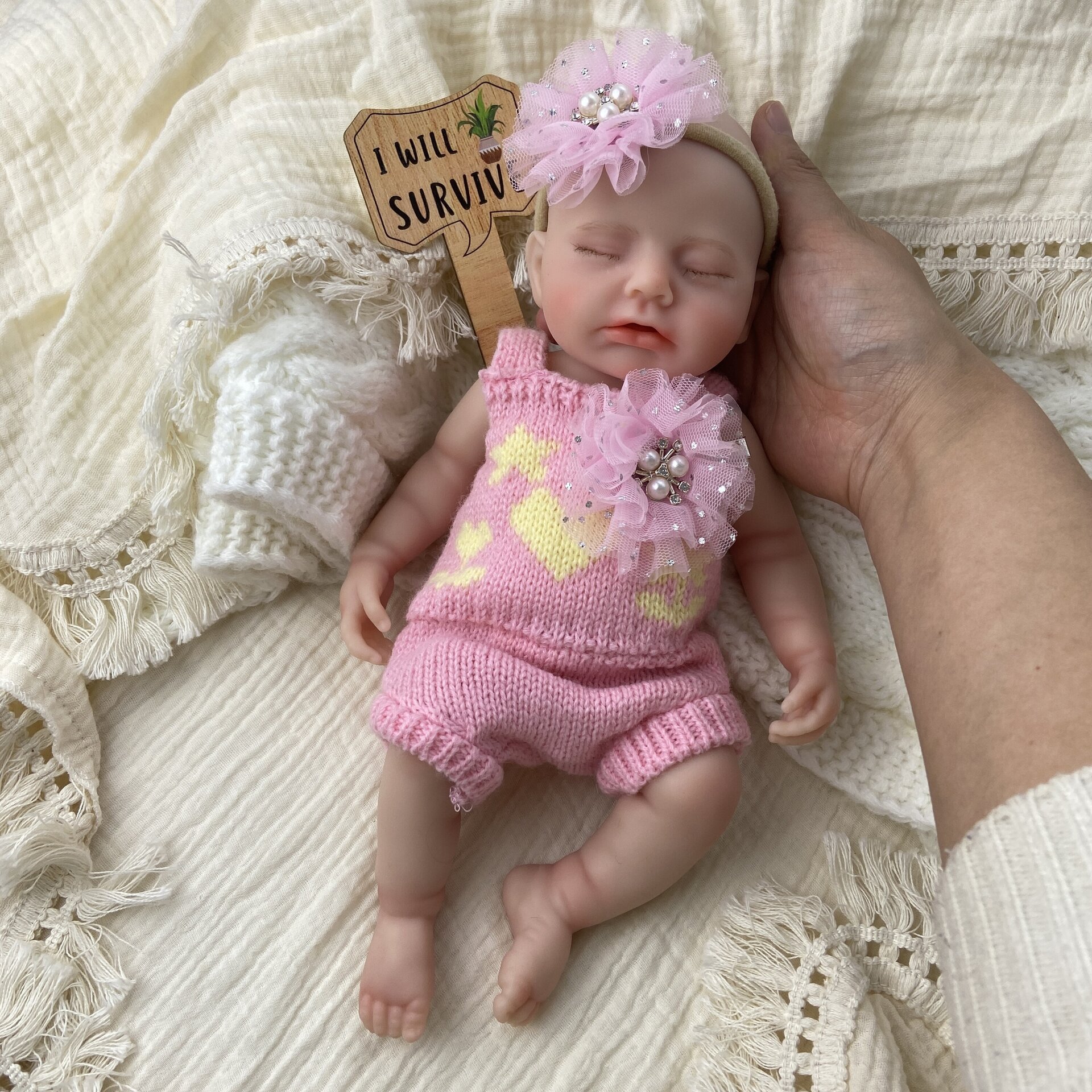 Bebé Reborn Gaia - 30 cm de Silicona Blanda Realista - 9