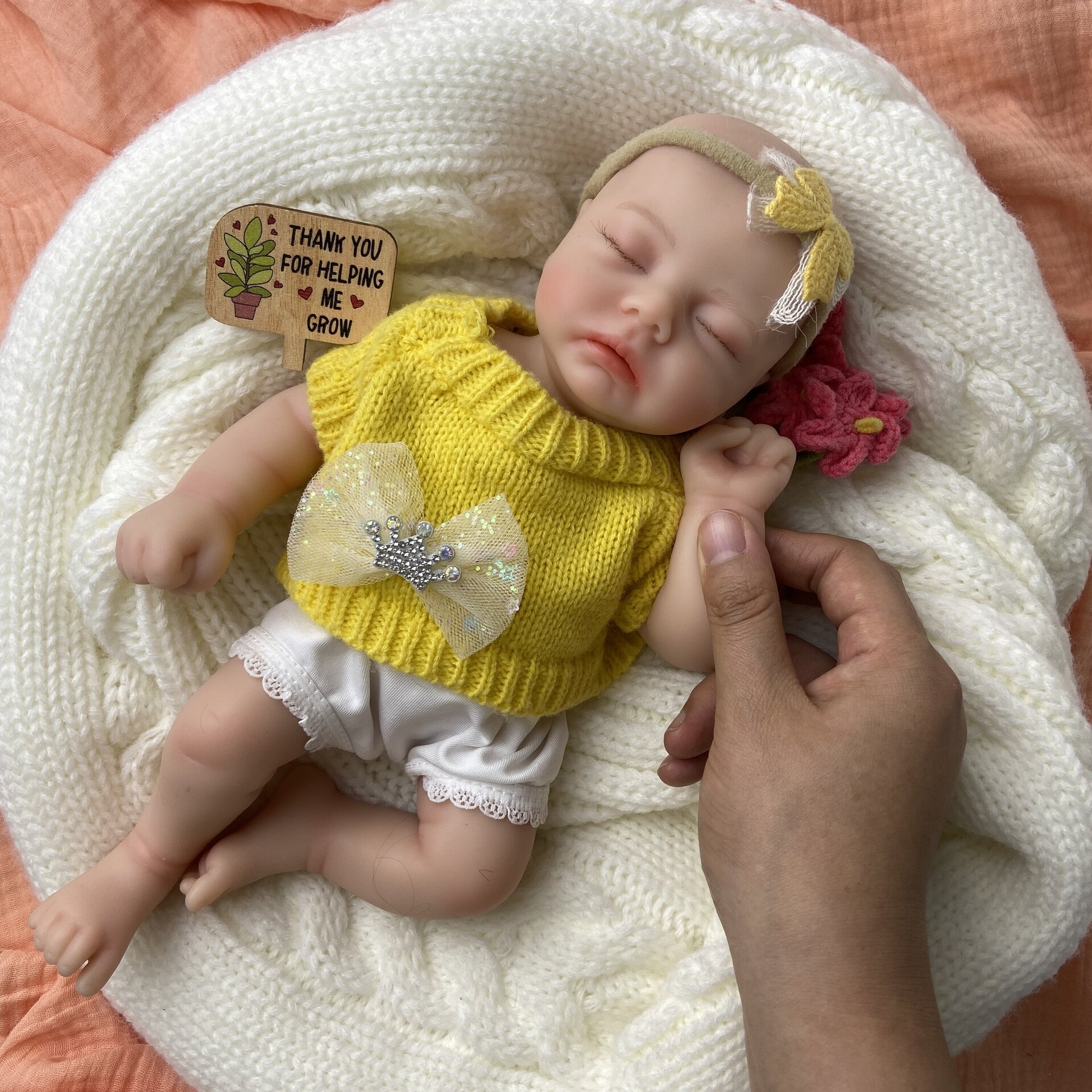 Bebé Reborn Noelia - 30 cm de Silicona Blanda Realista - 8