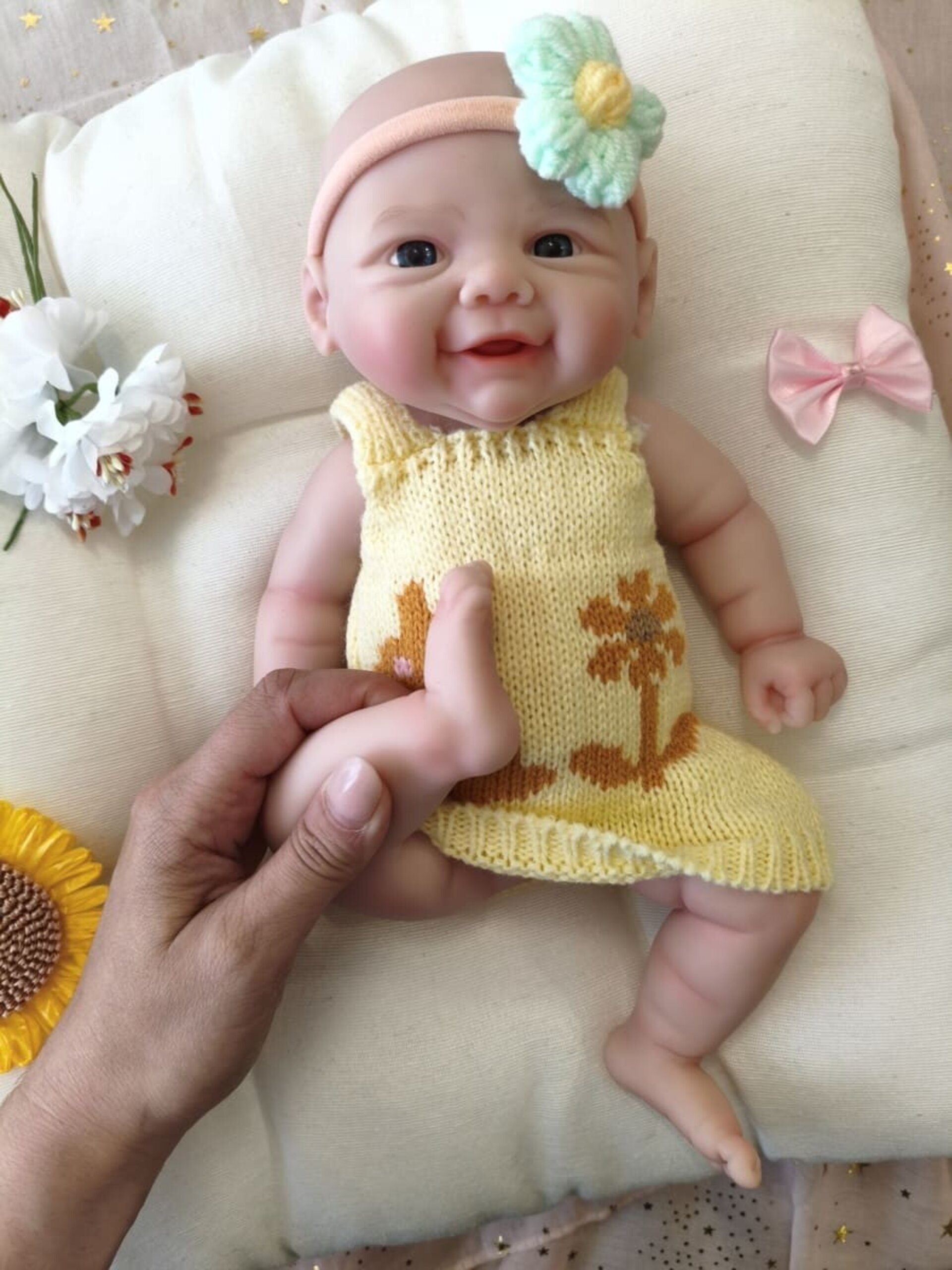 Bebé Reborn Sira - 30 cm de Silicona Blanda Realista - 4