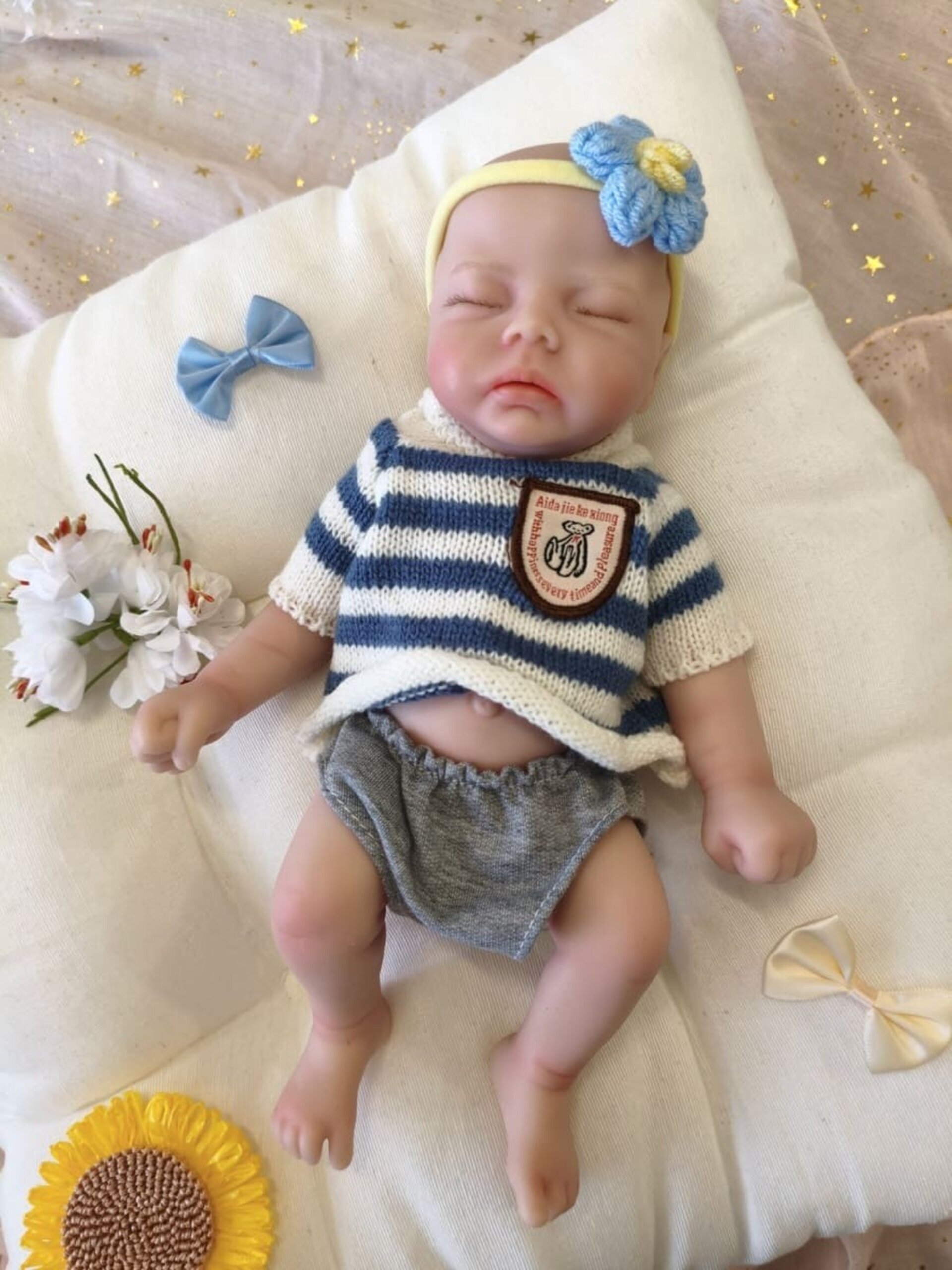 Bebé Reborn Nico - 30 cm de Silicona Blanda Realista - 1