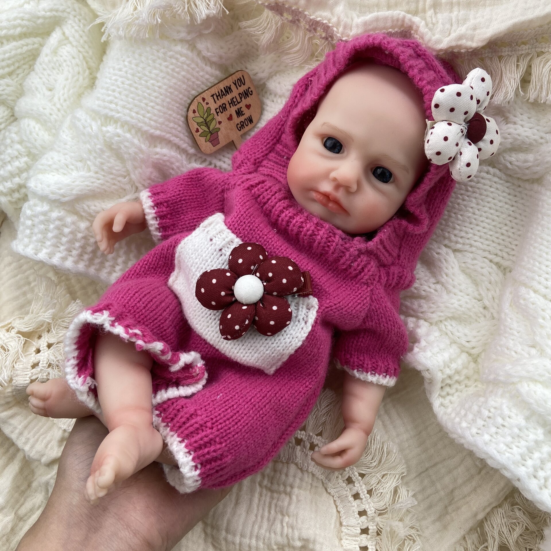 Bebé Reborn Alba - 30 cm de Silicona Blanda Realista - 5