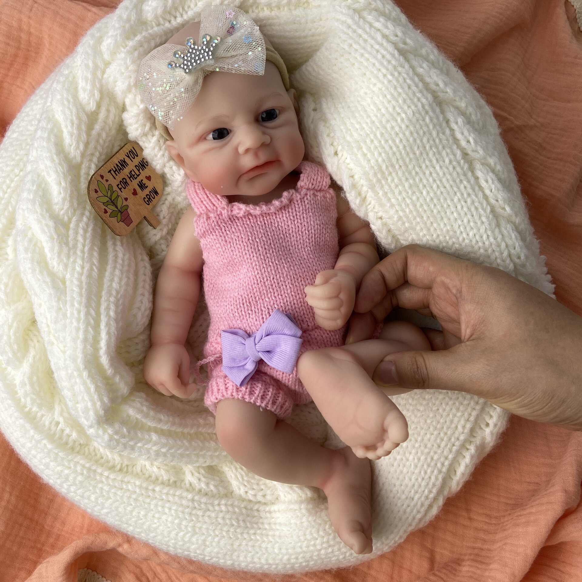 Bebé Reborn Mara - 30 cm de Silicona Blanda Realista - 7