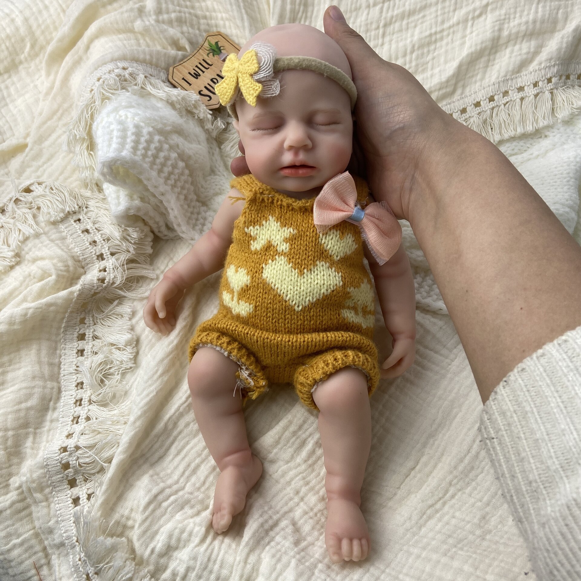 Bebé Reborn Cleo - 30 cm de Silicona Blanda Realista - 4