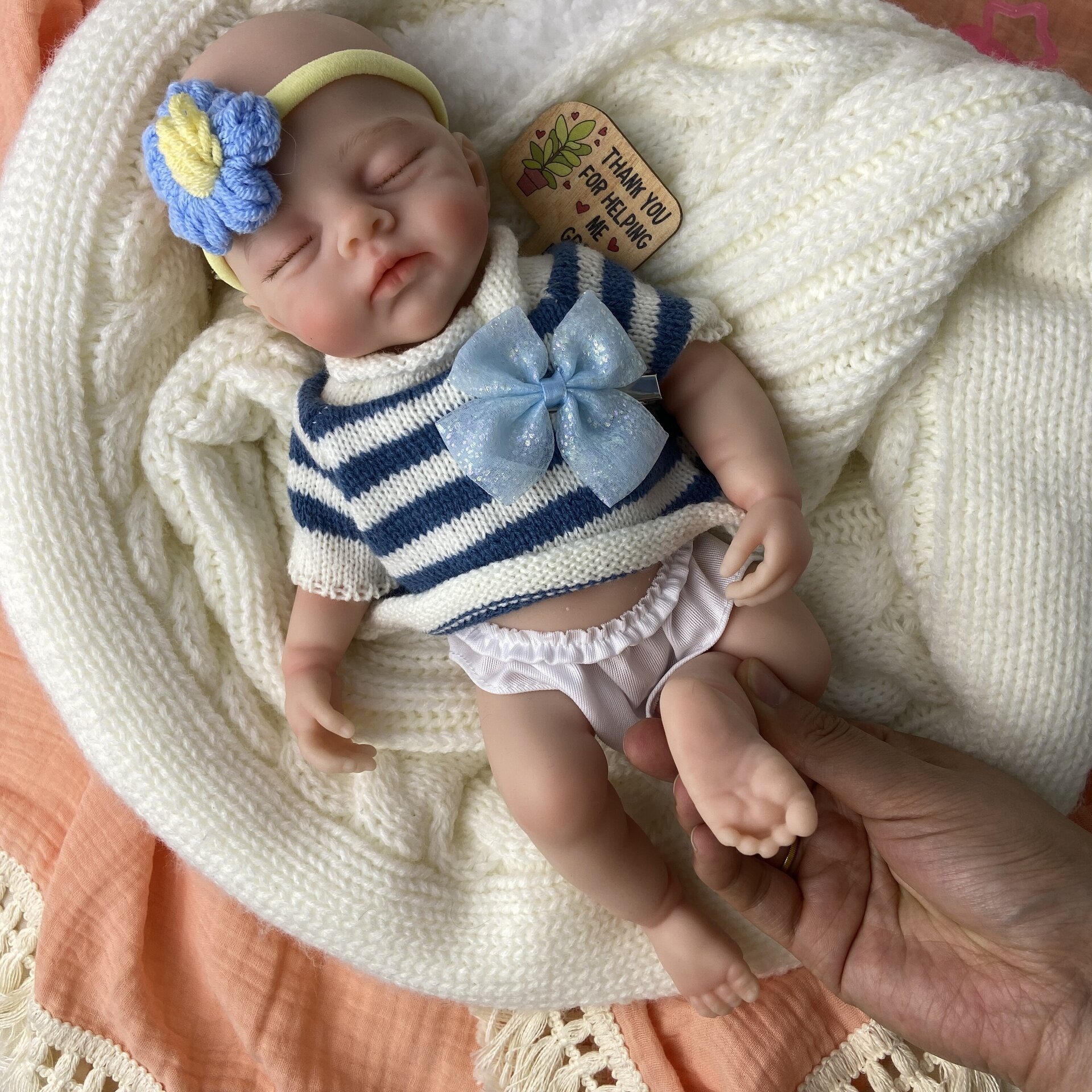 Bebé Reborn Aurora - 30 cm de Silicona Blanda Realista - 3