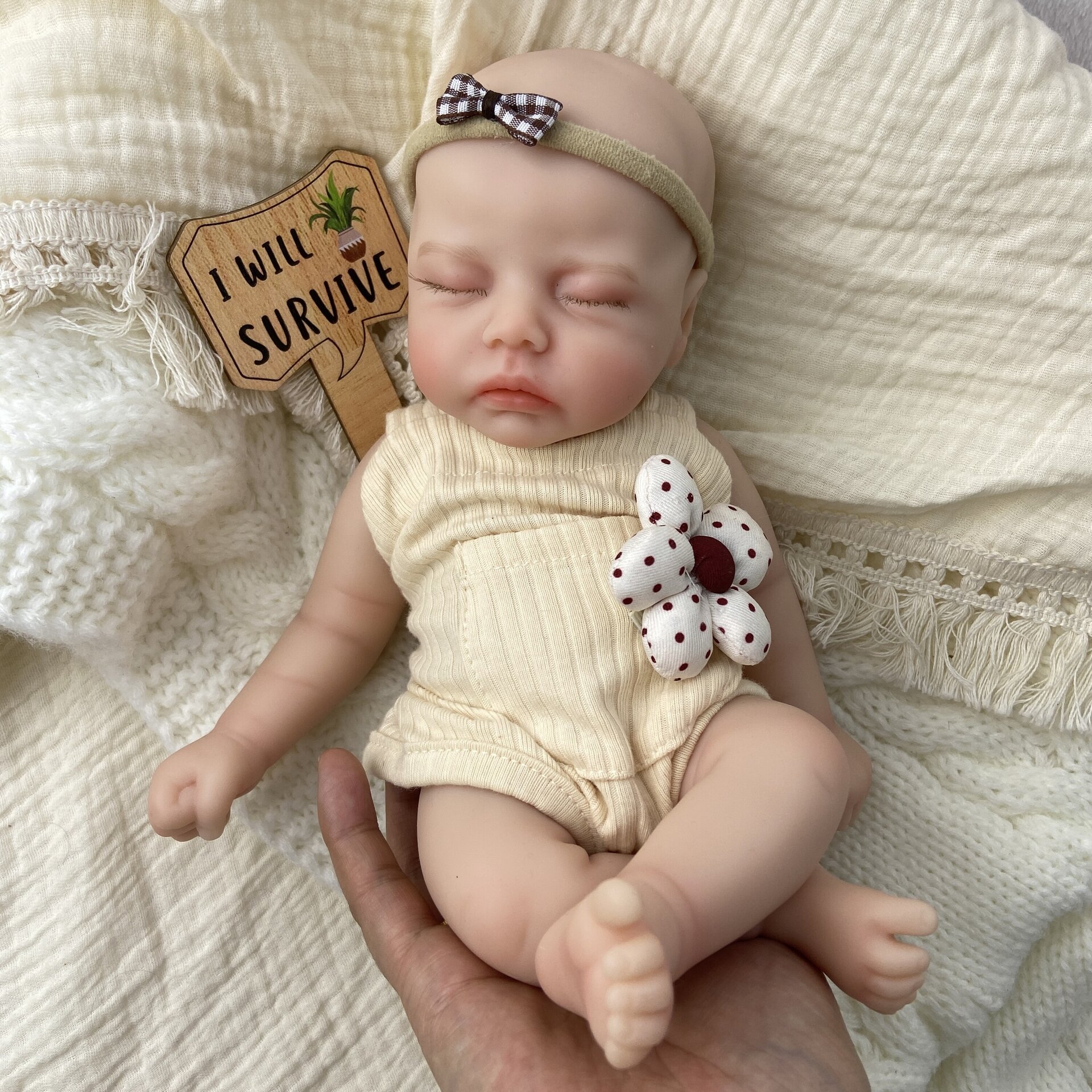 Bebé Reborn Zoe - 30 cm de Silicona Blanda Realista - 5