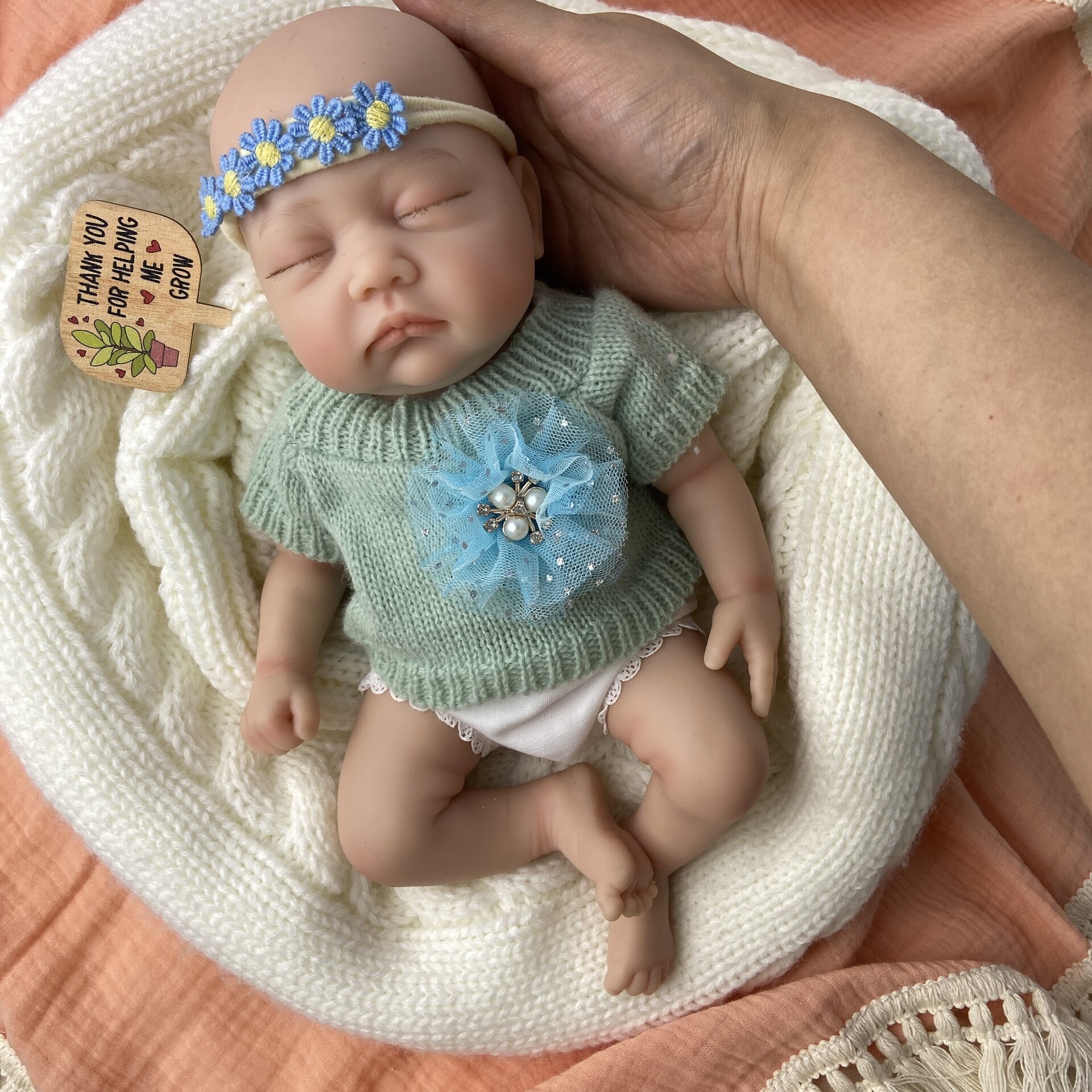 Bebé Reborn Gala - 30 cm de Silicona Blanda Realista - 8