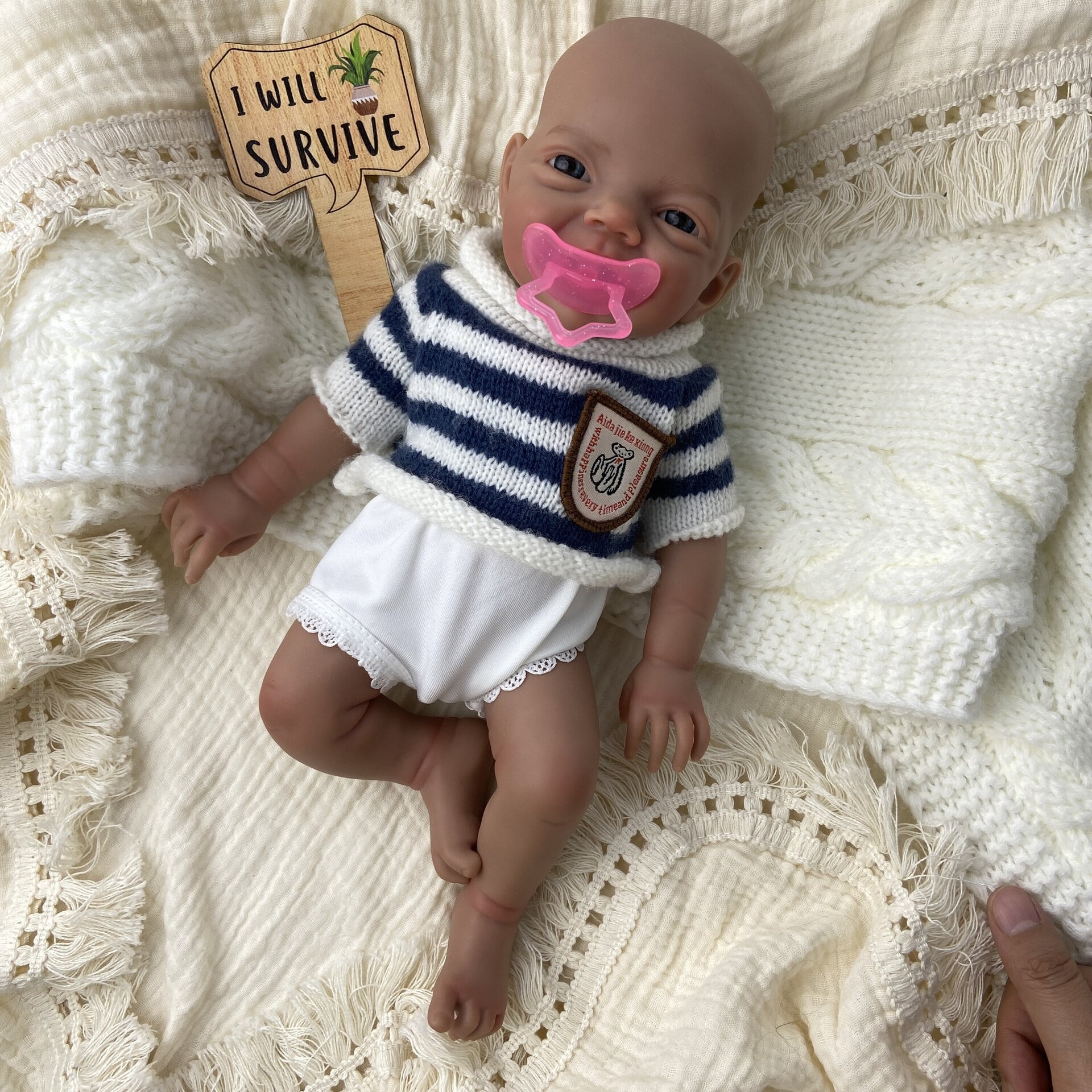 Bebé Reborn Enzo - 30 cm de Silicona Blanda Realista - 10