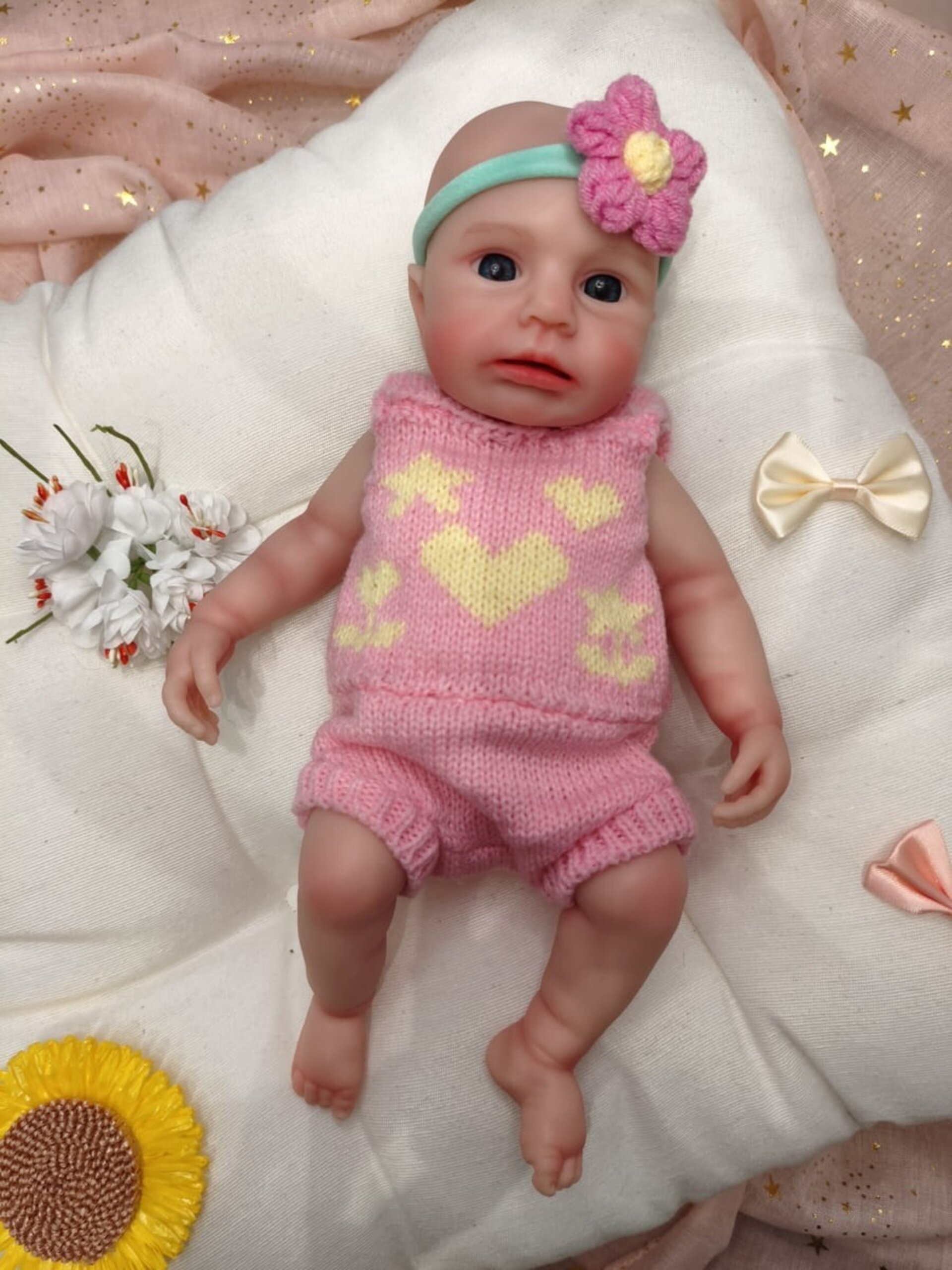 Bebé Reborn Mía - 30 cm de Silicona Blanda Realista - 1