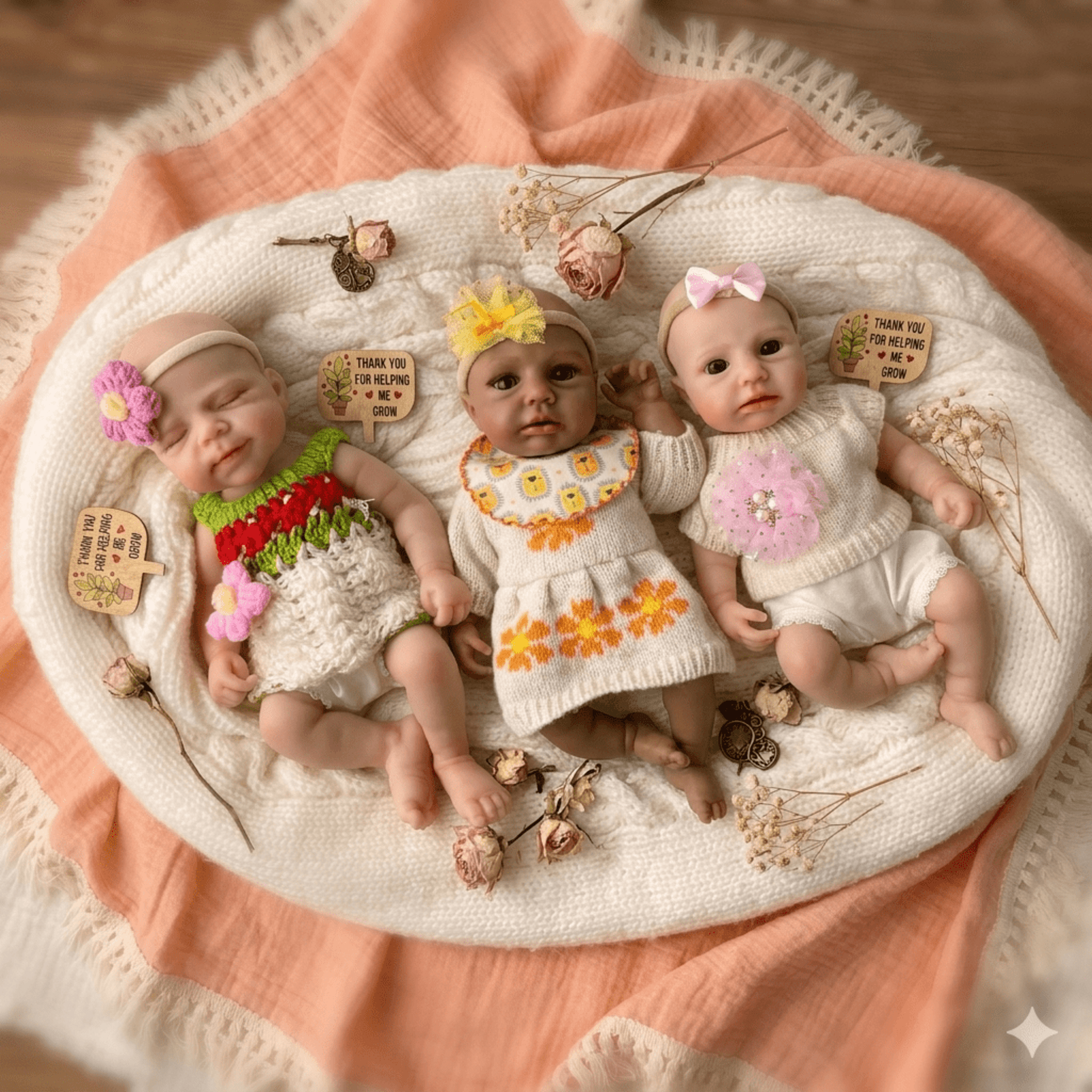 ¡La magia de abrazar un bebé reborn!