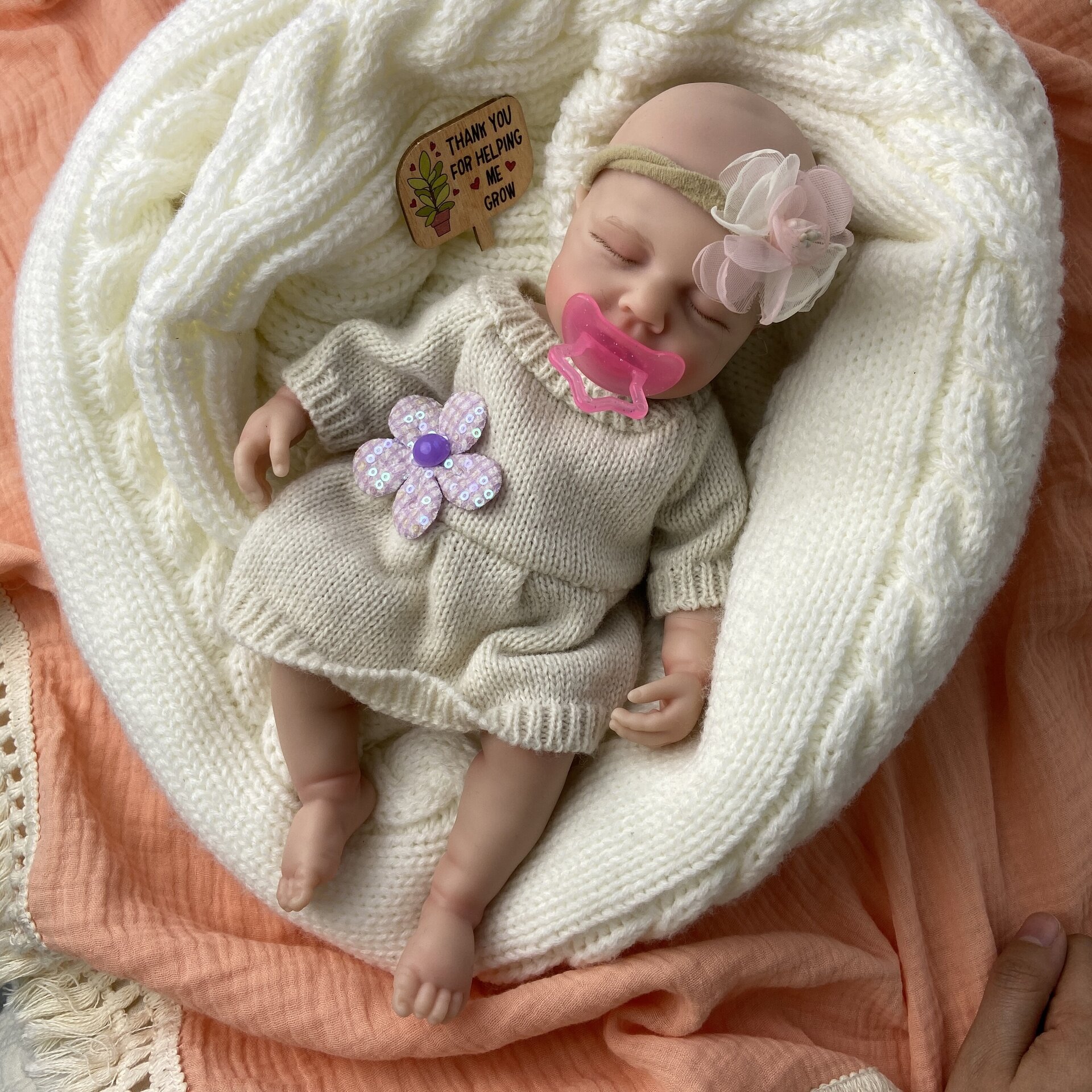 Bebé Reborn Sira - 30 cm de Silicona Blanda Realista - 9